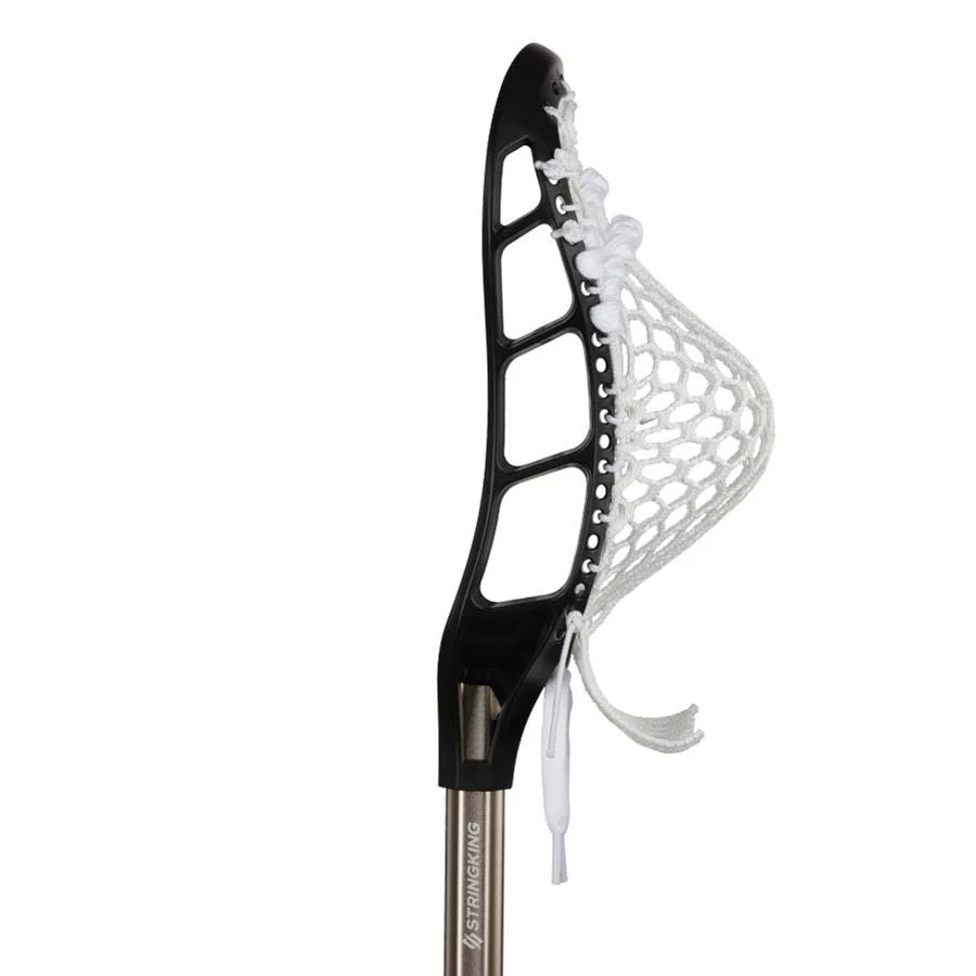StringKing Complete Jr Lacrosse Stick Black/Nickel Wellnestcares