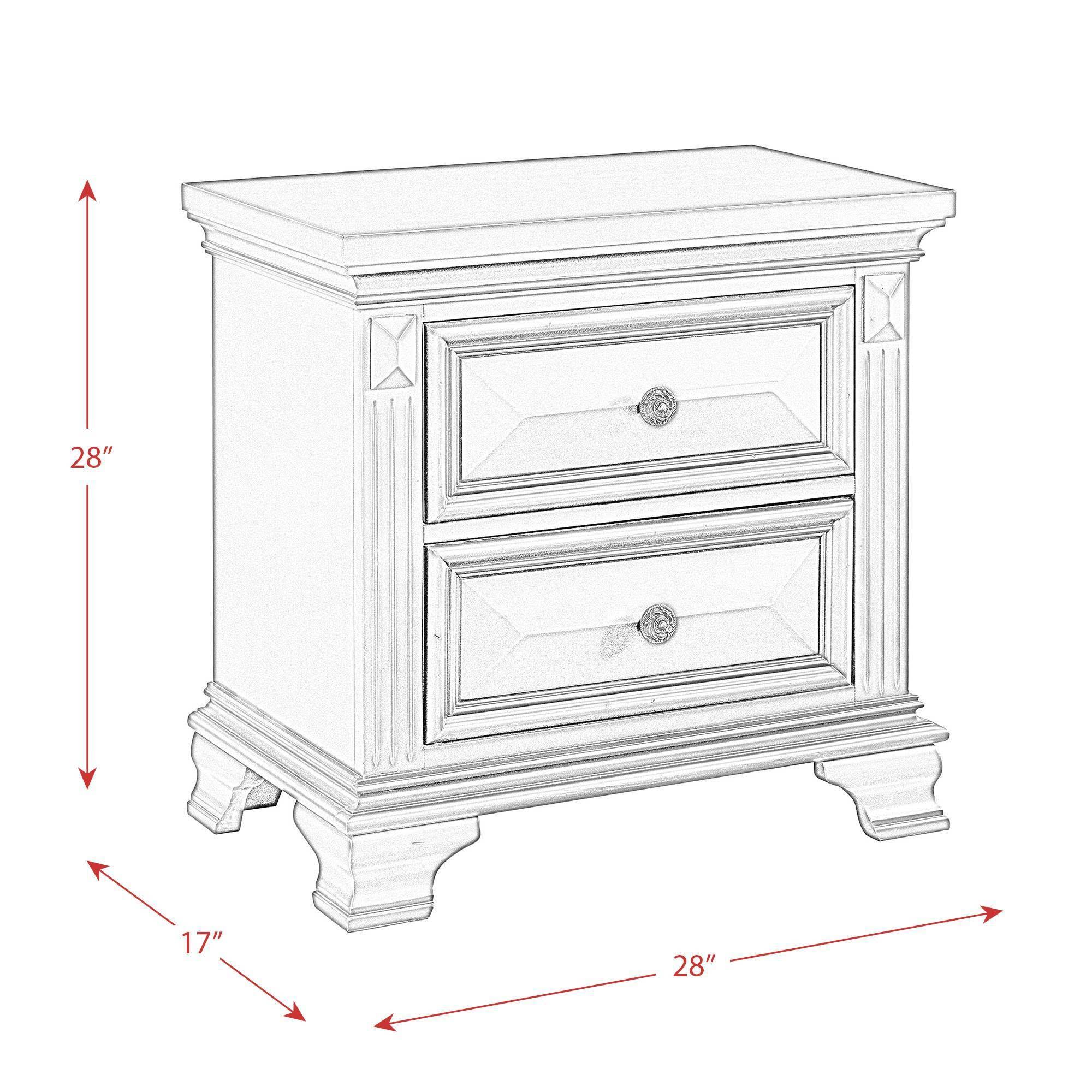 Picket House Furnishings Trent 2Drawer Nightstand in Grey Wellnestcares