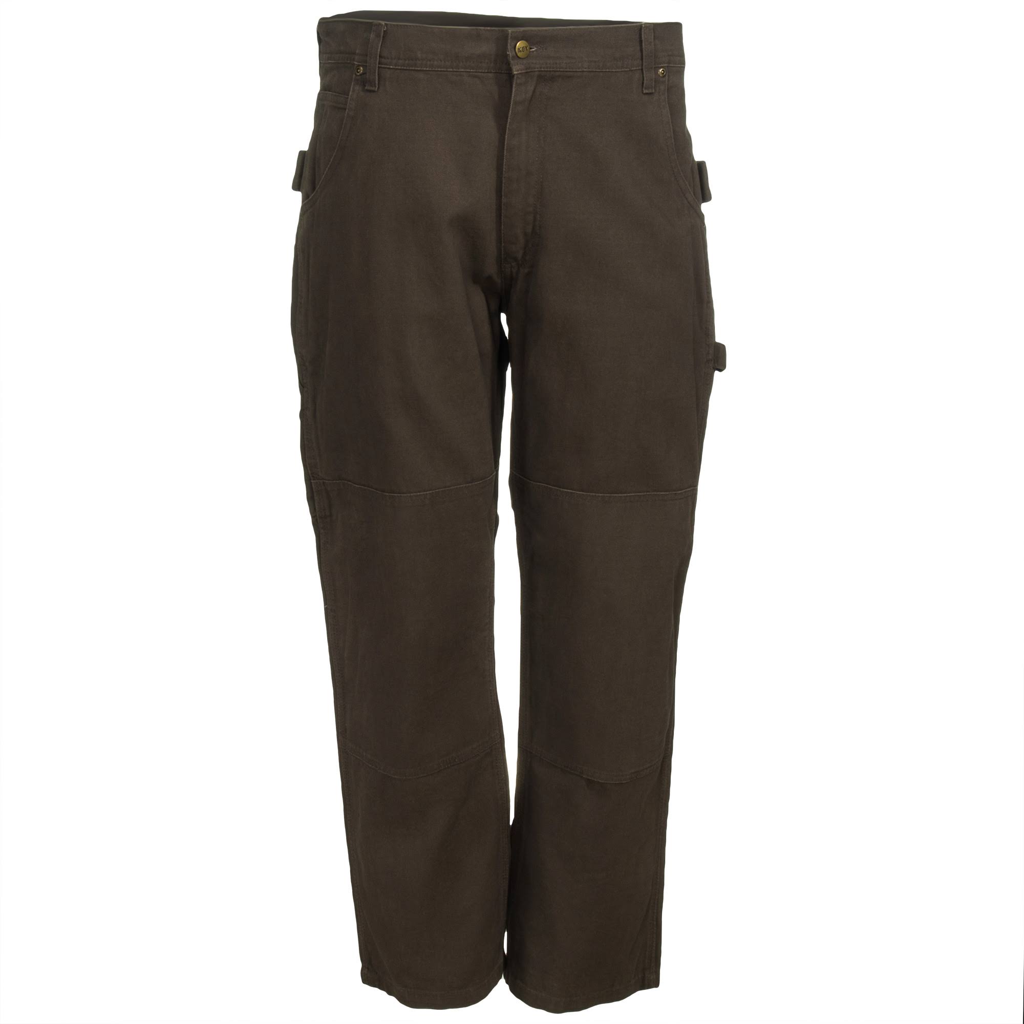 Key Premium Double Knee Duck Dungaree Bark Wellnestcares