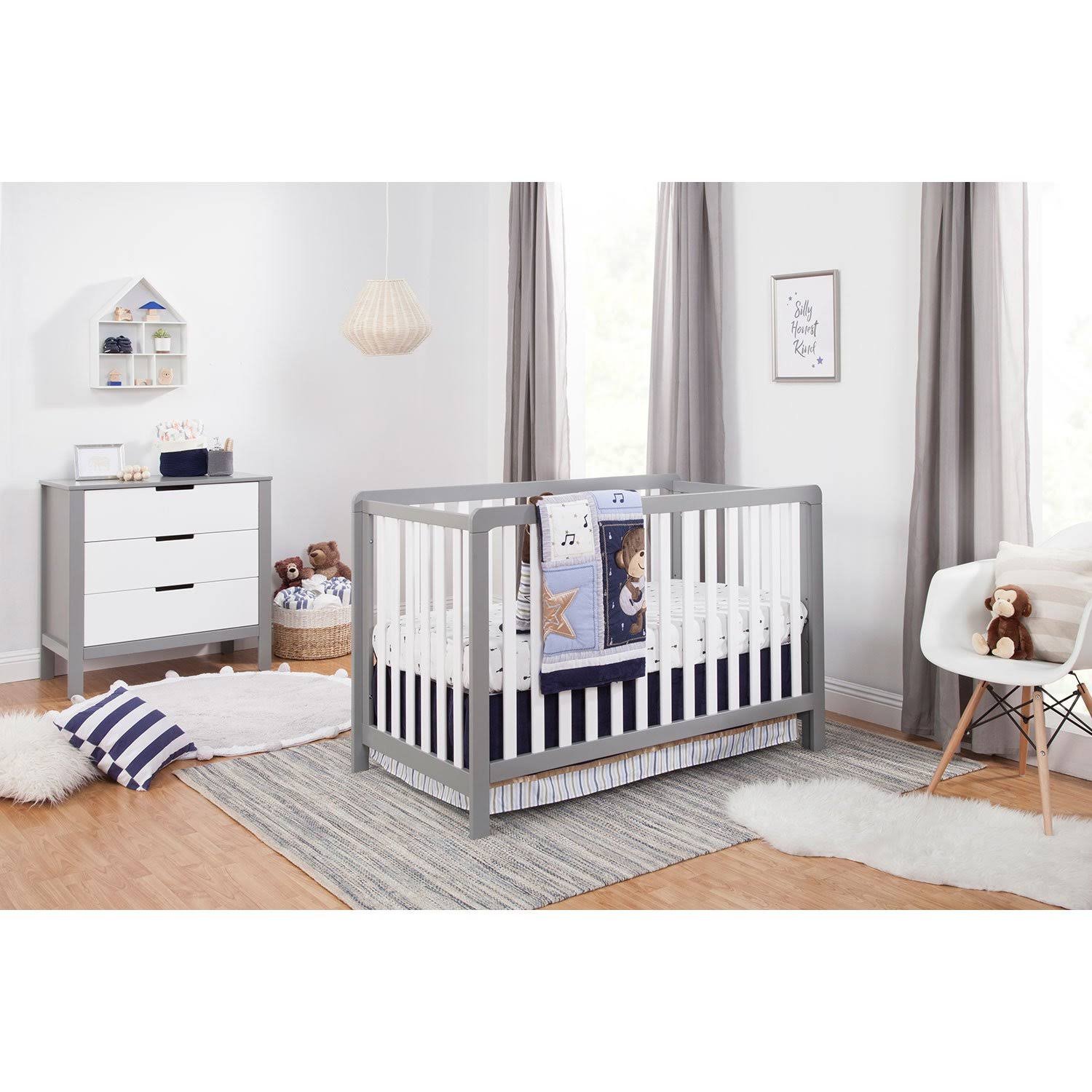 Carter's by Davinci Colby 4in1 Convertible Crib White Wellnestcares