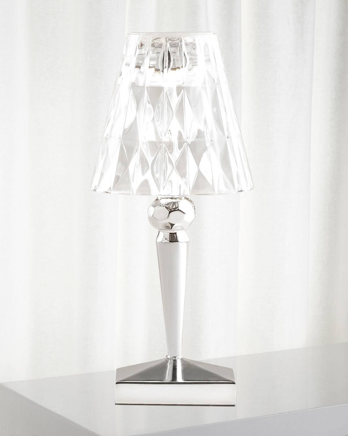 Kartell Battery Table Lamp Chrome Wellnestcares