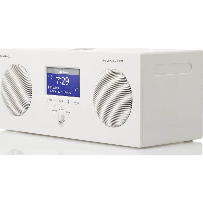 Tivoli Audio Music System Three Portable Hi Fi System White Wellnestcares