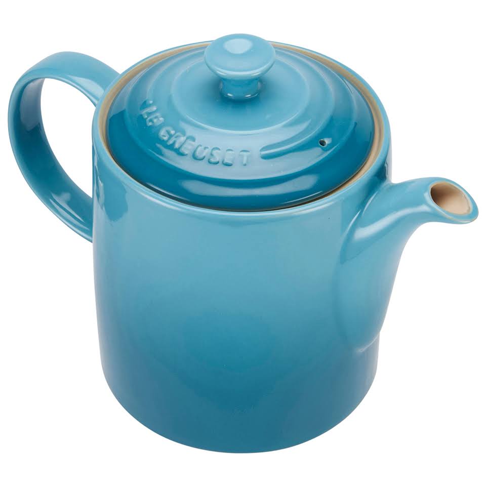 Le Creuset Stoneware Grand Teapot, 1.3L Teal Green Wellnestcares