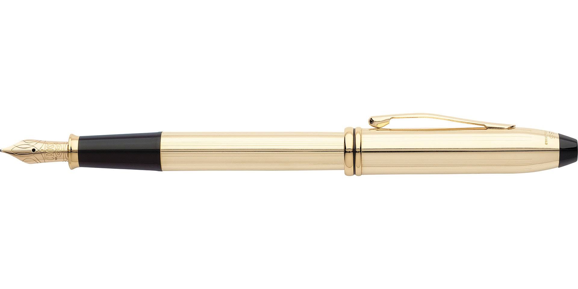 Cross Townsend 10kt Gold Filled Fountain Pen Fine Wellnestcares