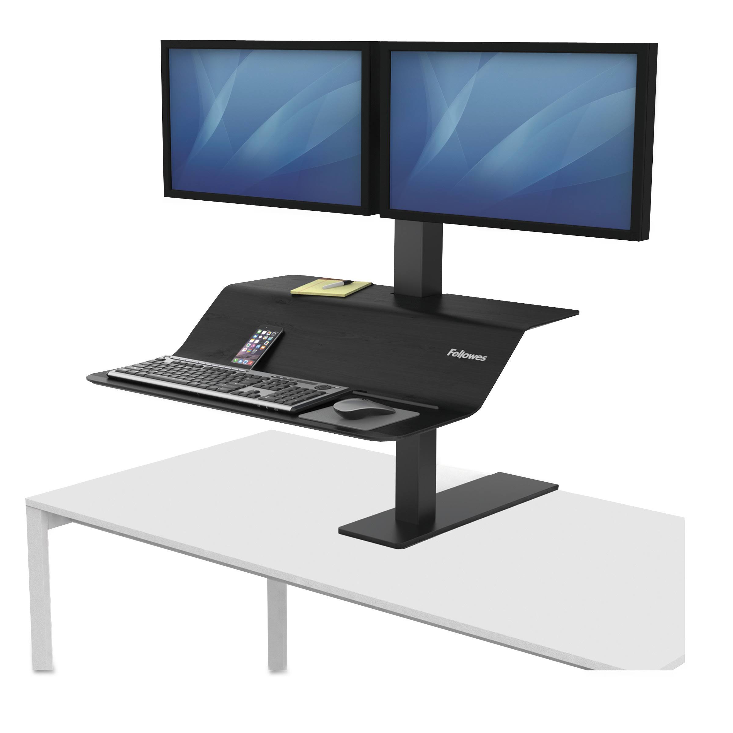 Fellowes Lotus VE Sit Stand Workstation Dual Wellnestcares