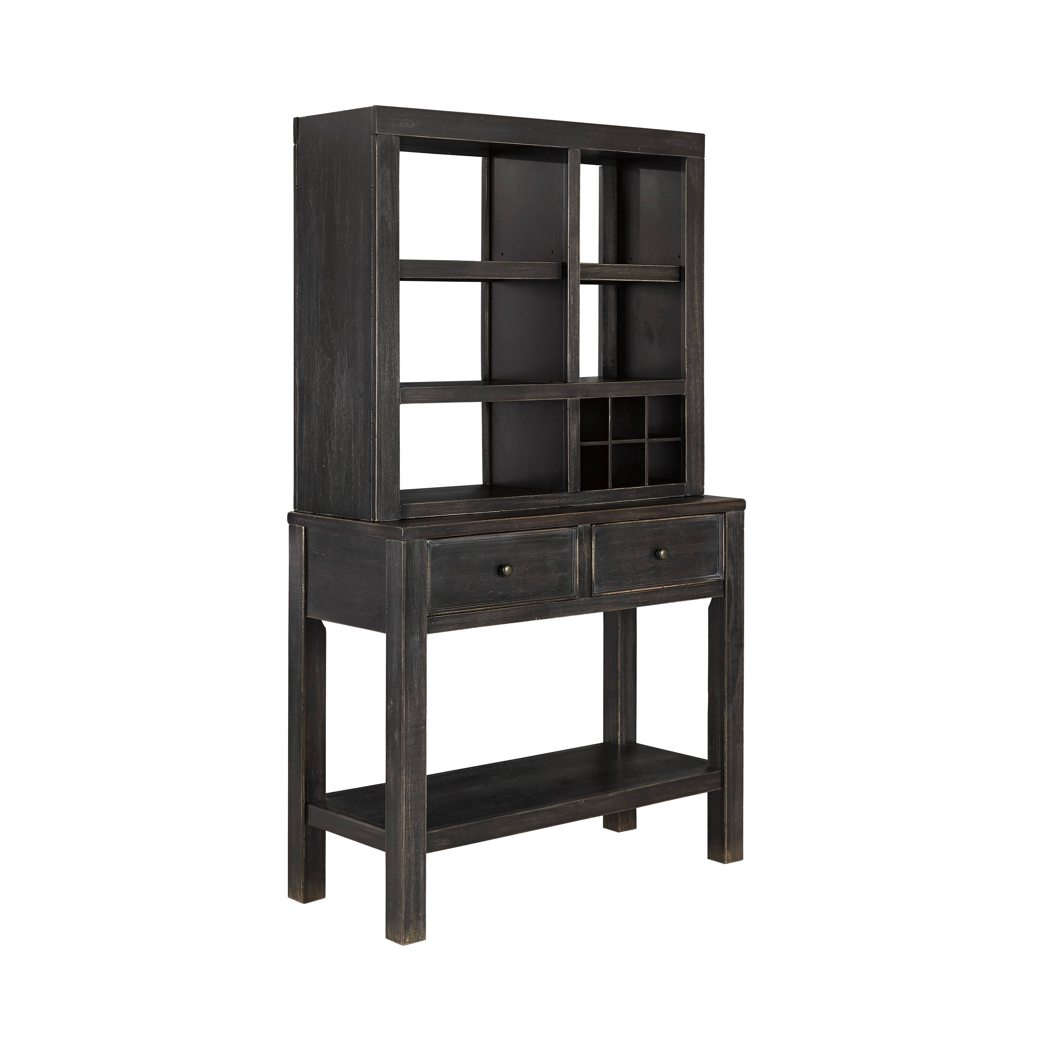 Gavelston Dining Room Server with Hutch by Ashley Black Wellnestcares