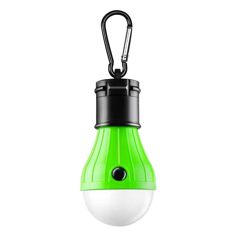 Outdoor tent light spherical camping light 3led portable hook lighting mini emergency camping signal light-Green