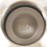 Large-mouth outdoor sports bottle double-layer stainless steel all-steel kettle steel natural color outdoor portable sports water bottle