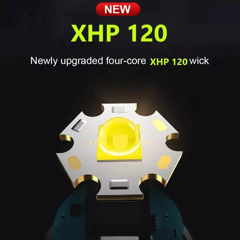 Super Powerful Led Flashlight High Power Torch Light Rechargeable Tactical Flashlight Camping Lamp