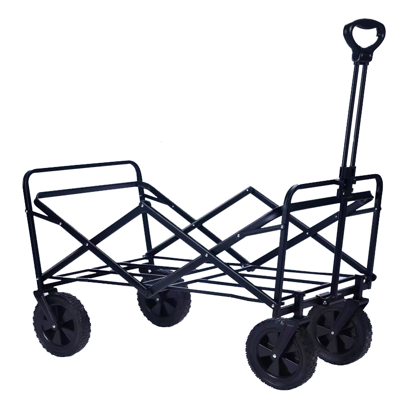 Outdoor Cart Camping Picnic Pull Carts Portable Foldable Adjustable Handcart Hand Push Picnic Trailer