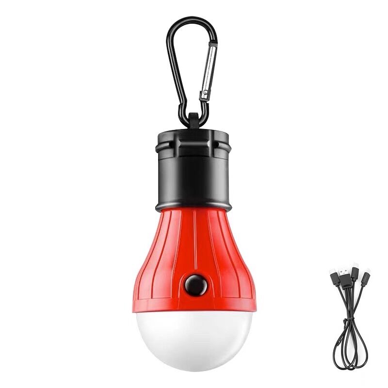 New Outdoor tent light cross-border spherical camping light 3led portable hook lighting mini emergency camping signal light