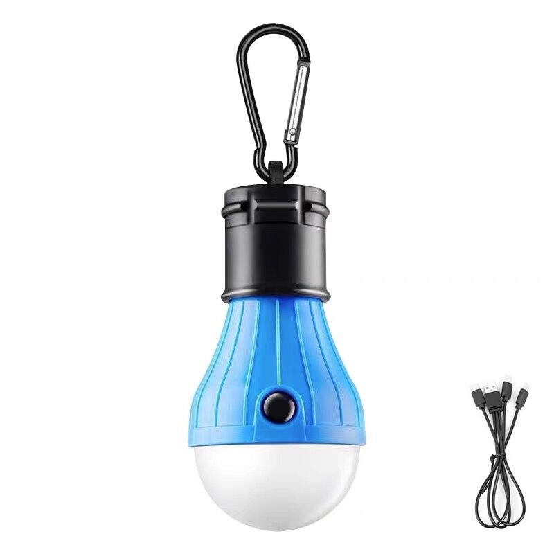 New Outdoor tent light cross-border spherical camping light 3led portable hook lighting mini emergency camping signal light