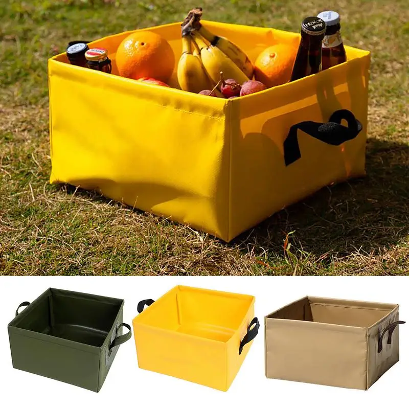 Foldable Bucket Portable Lightweight Sink Portable Lightweight Wash Basin For Outdoor Camping Fishing
