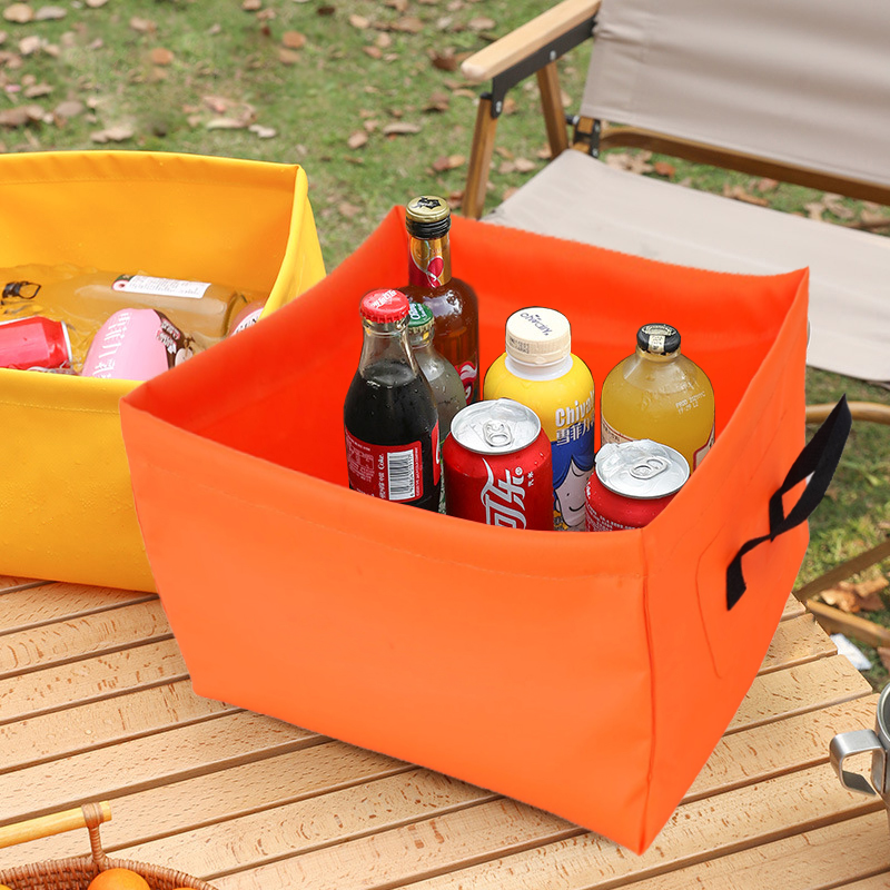 Foldable Bucket Portable Lightweight Sink Portable Lightweight Wash Basin For Outdoor Camping Fishing