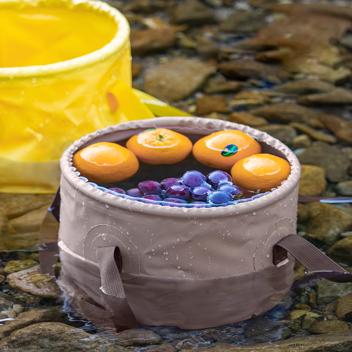 6/12L/24L Water Storage Container Foldable Portable Water Canister with Handle Large Capacity for Fishing Picnic for Home Gardening