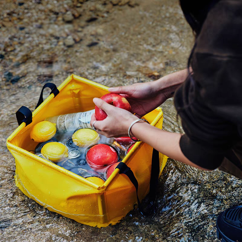 Foldable Bucket Portable Lightweight Sink Portable Lightweight Wash Basin For Outdoor Camping Fishing