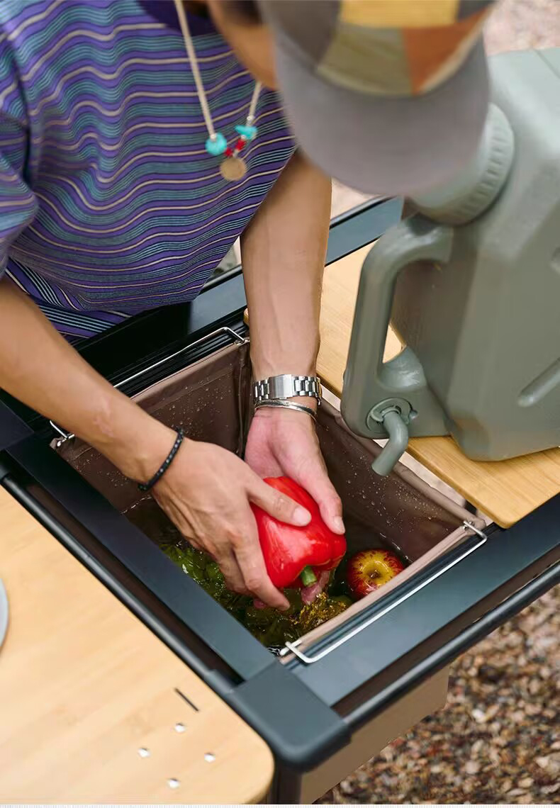 Latest Models PVC Water Bucket Folding Wash Basin Outdoor Kitchen Sink Waterproof Storage Container Stainless Steel Frame