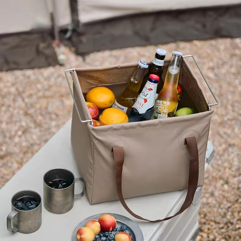 Latest Models PVC Water Bucket Folding Wash Basin Outdoor Kitchen Sink Waterproof Storage Container Stainless Steel Frame