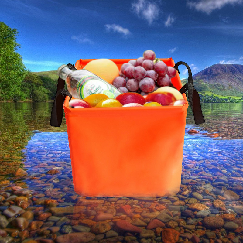 Foldable Bucket Portable Lightweight Sink Portable Lightweight Wash Basin For Outdoor Camping Fishing