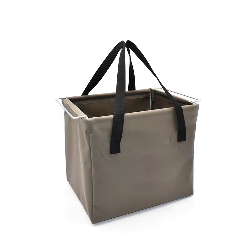Latest Models PVC Water Bucket Folding Wash Basin Outdoor Kitchen Sink Waterproof Storage Container Stainless Steel Frame