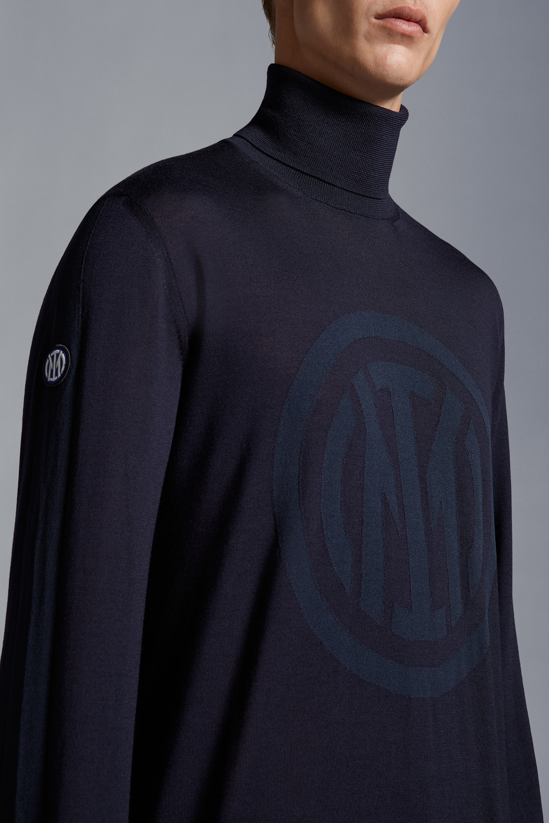 Inter x Moncler Wool Turtleneck Sweater