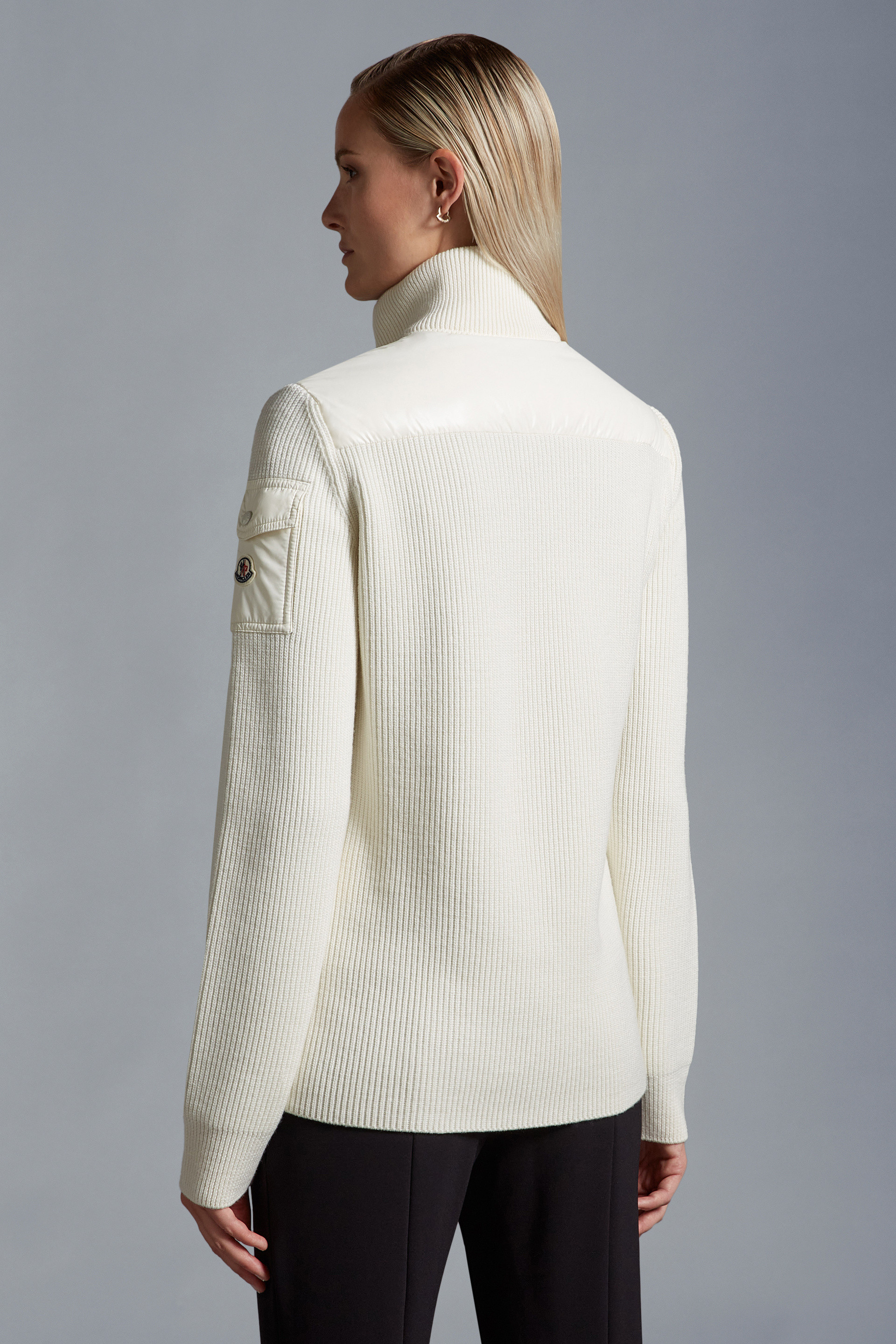 Padded Wool Cardigan