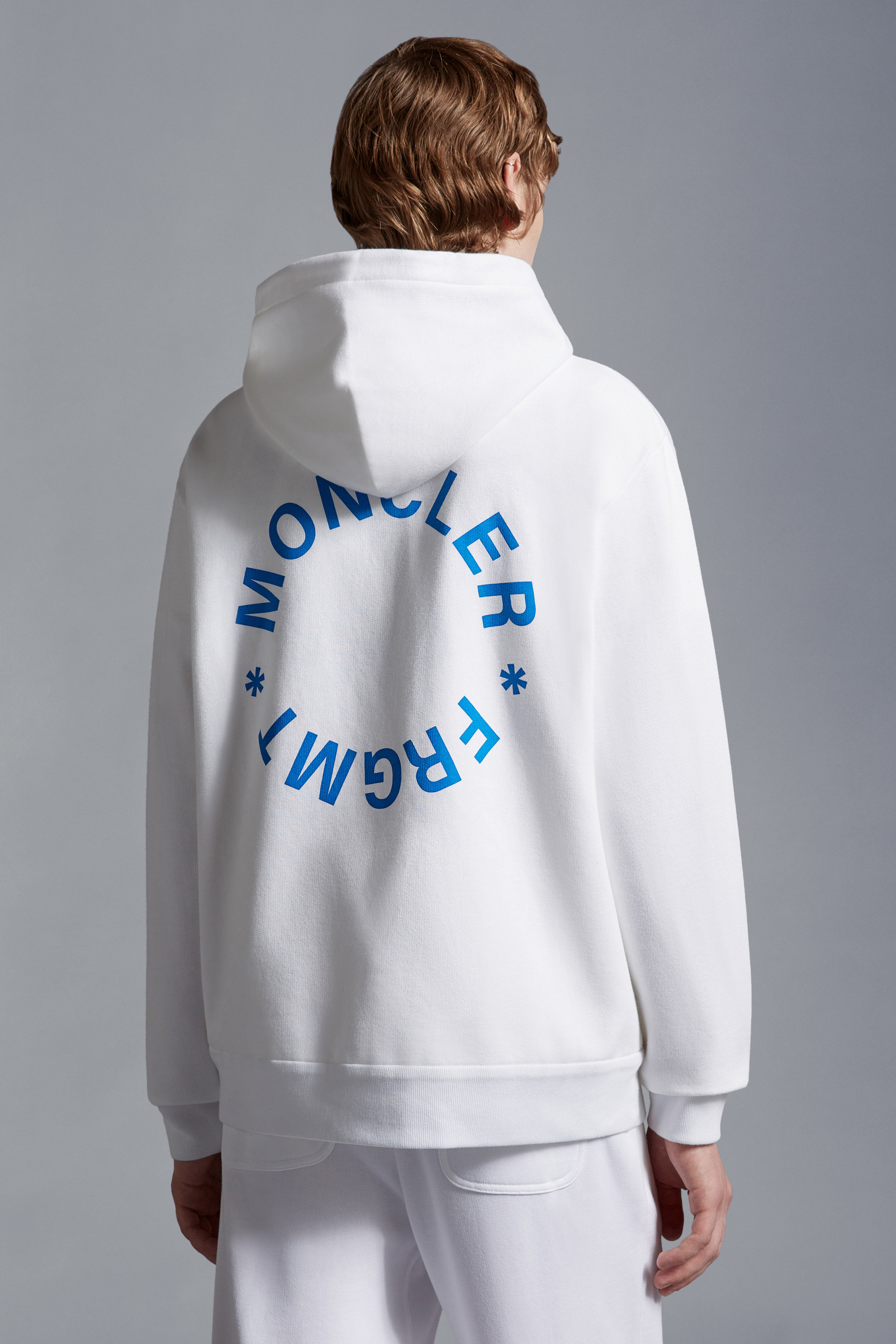 Logo Motif Zip-Up Hoodie