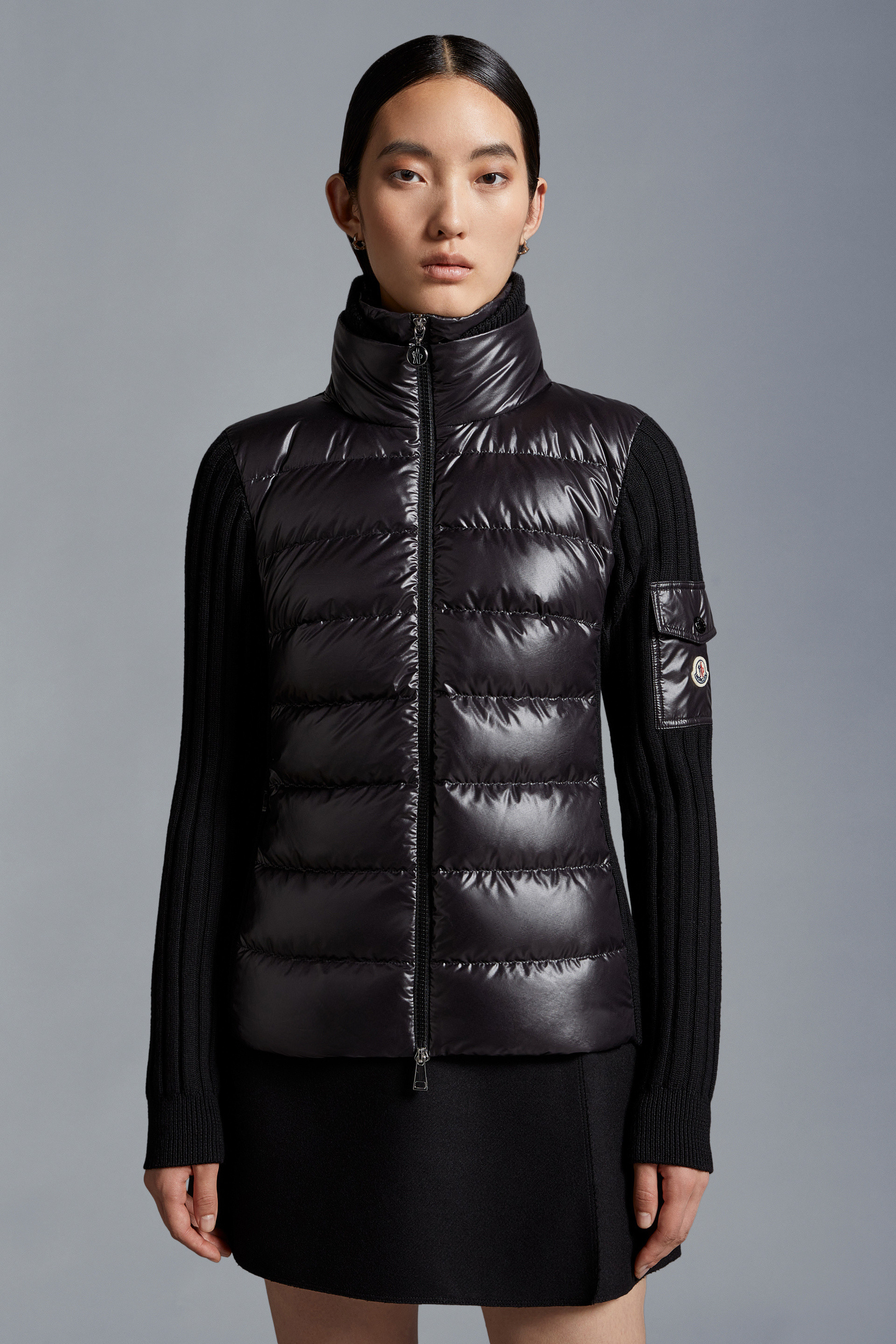 Padded Wool Cardigan