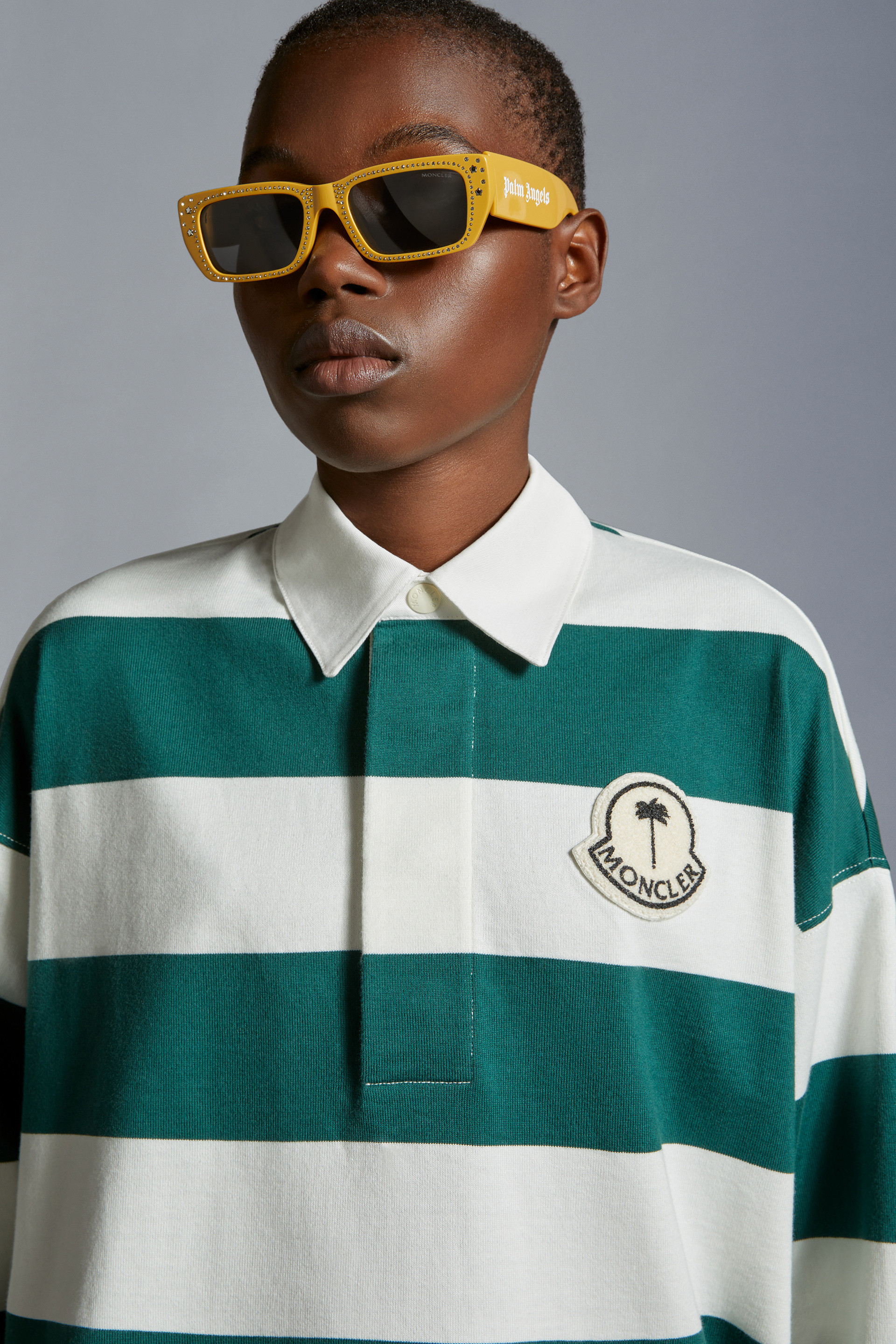 Striped Long Sleeve Polo Shirt