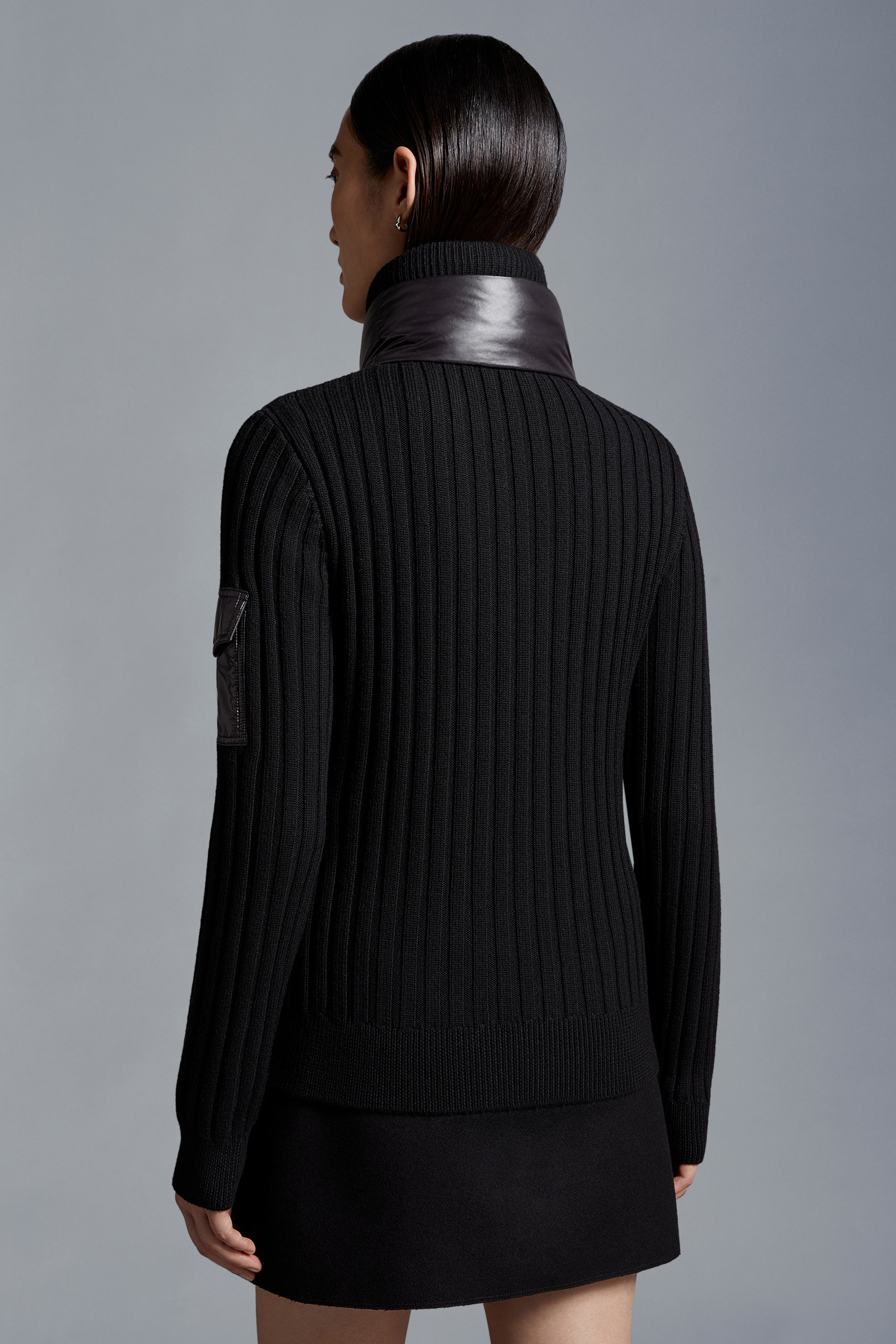 Padded Wool Cardigan