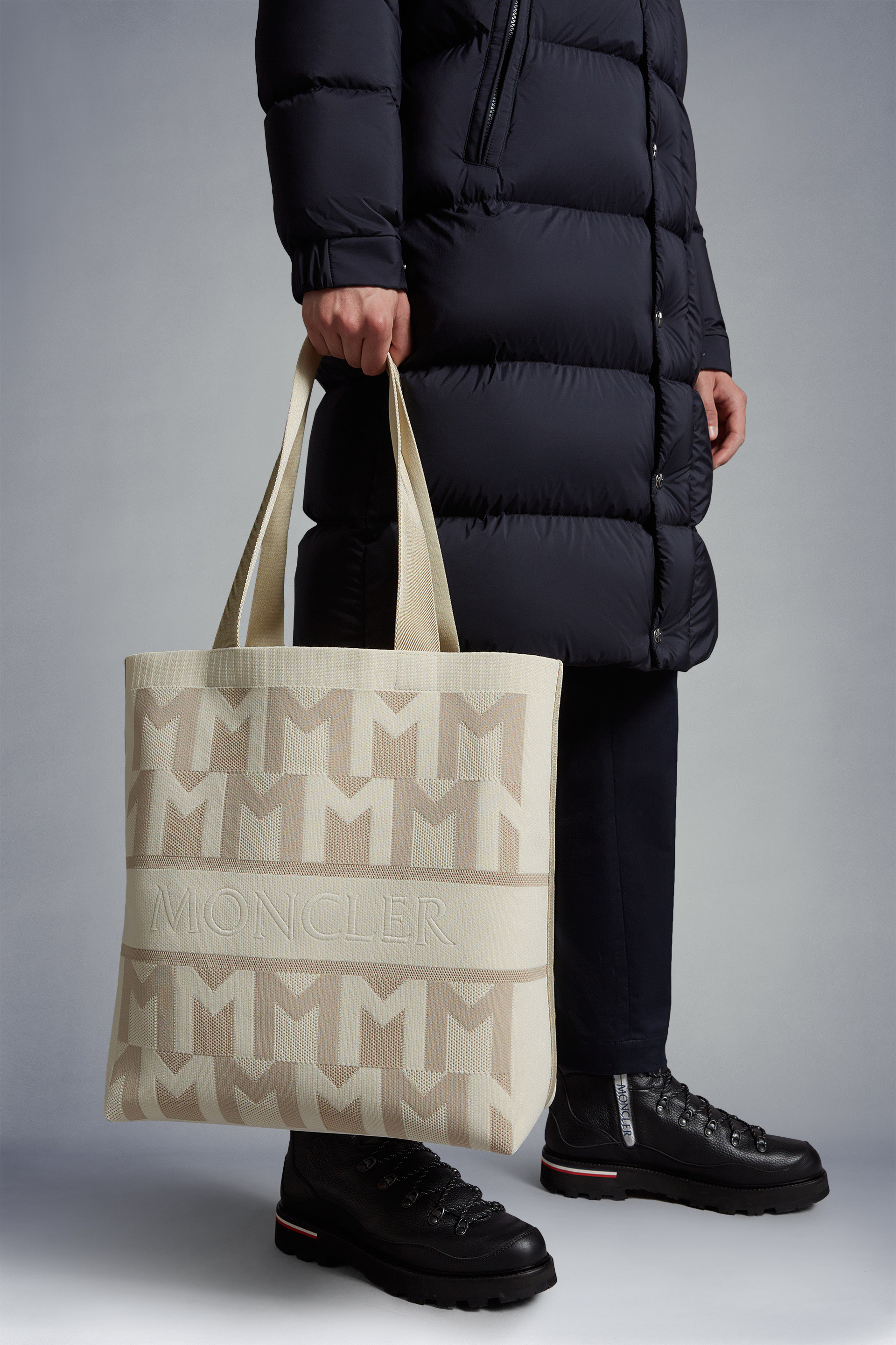 Monogram Knit Tote Bag