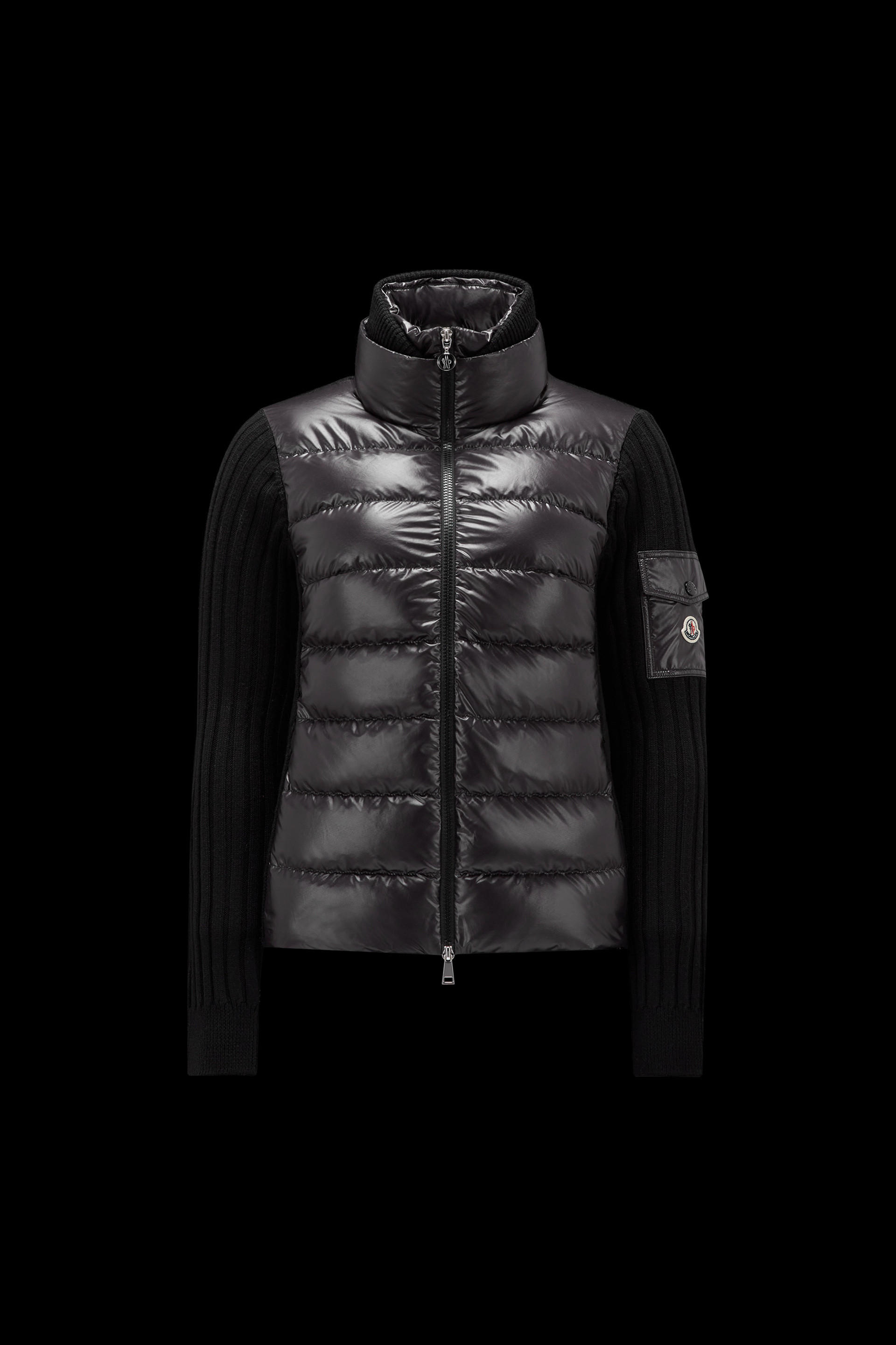 Padded Wool Cardigan