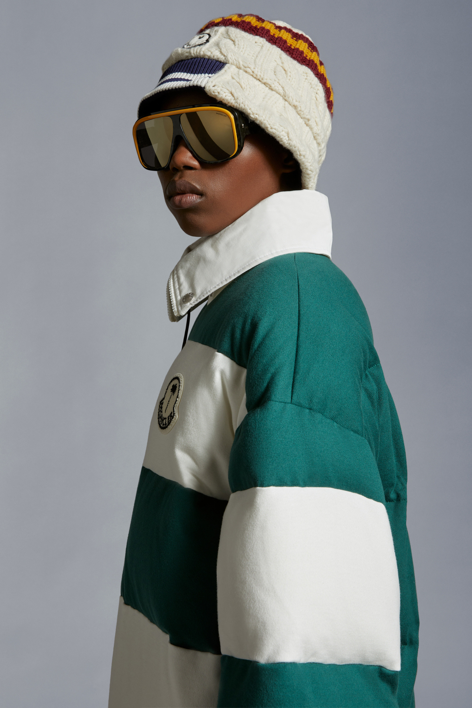 Padded Striped Polo Shirt