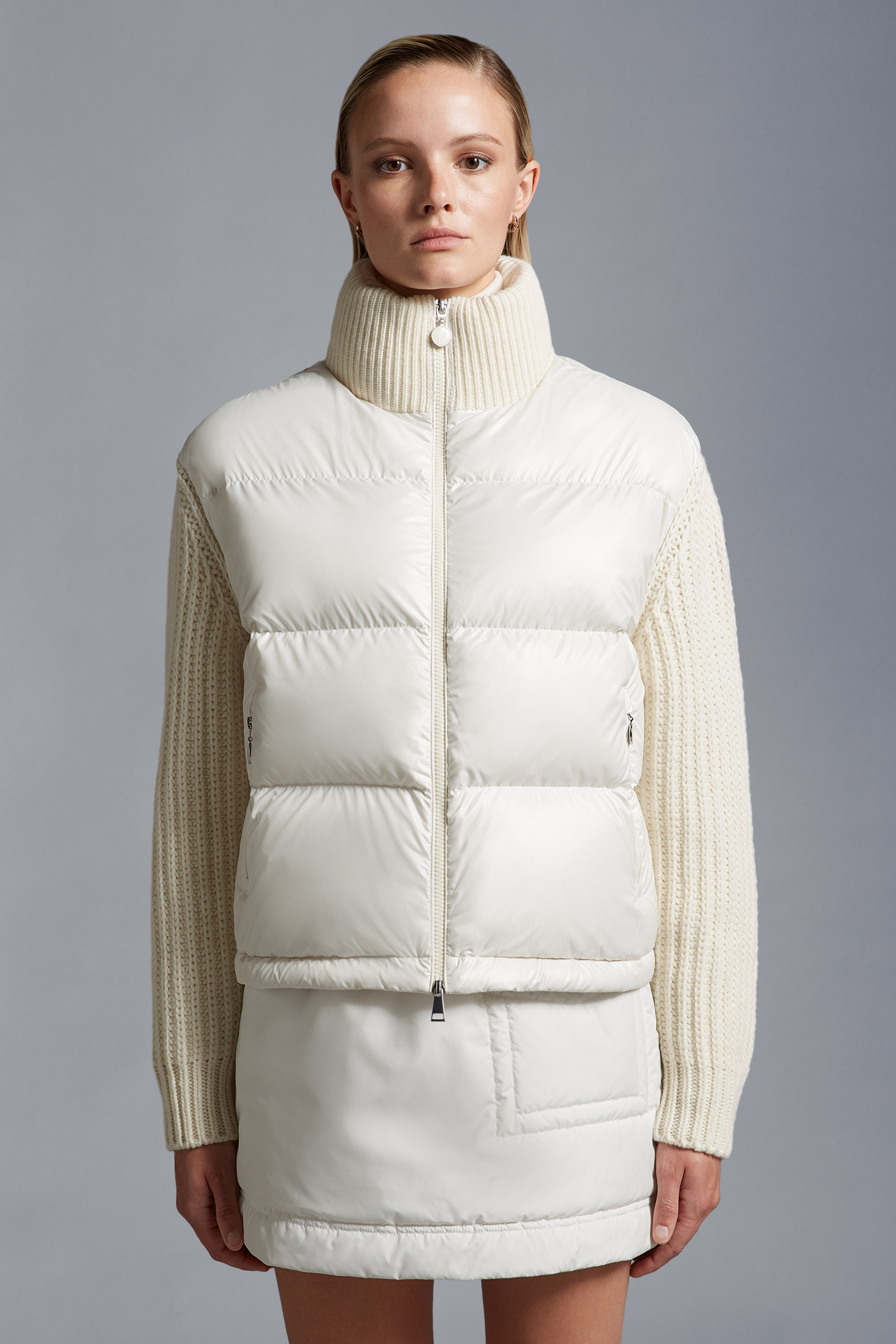 Padded Wool Cardigan