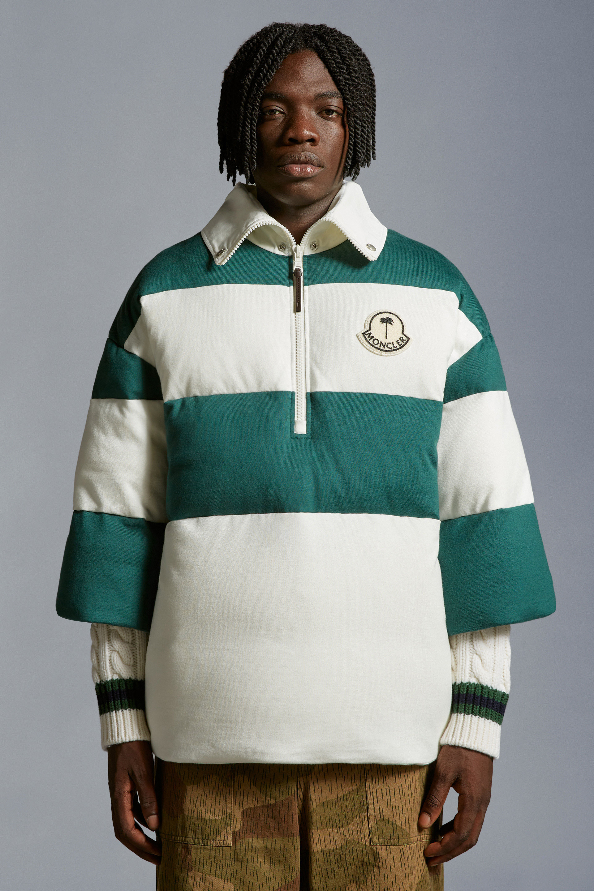 Padded Striped Polo Shirt