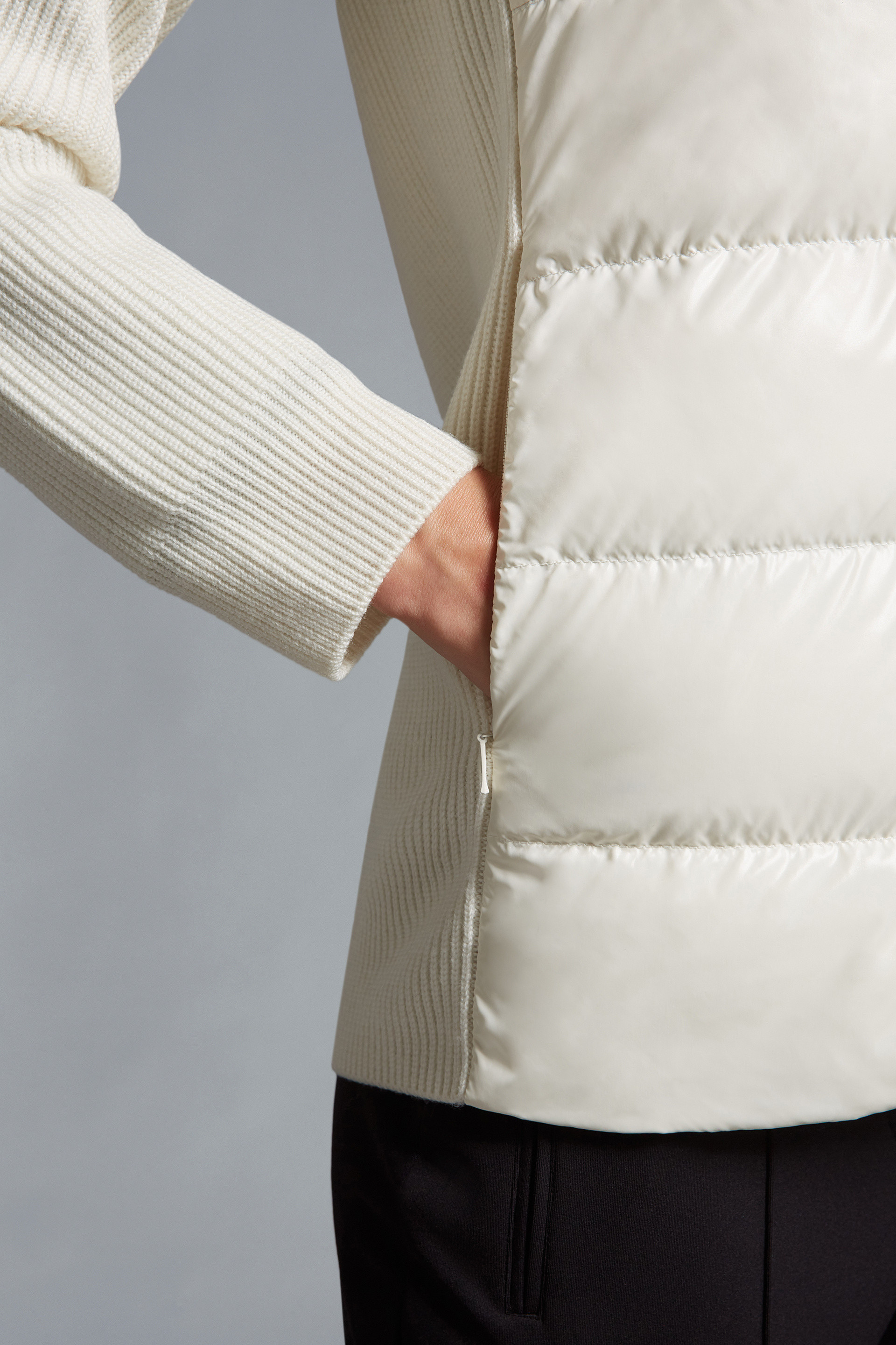 Padded Wool Cardigan