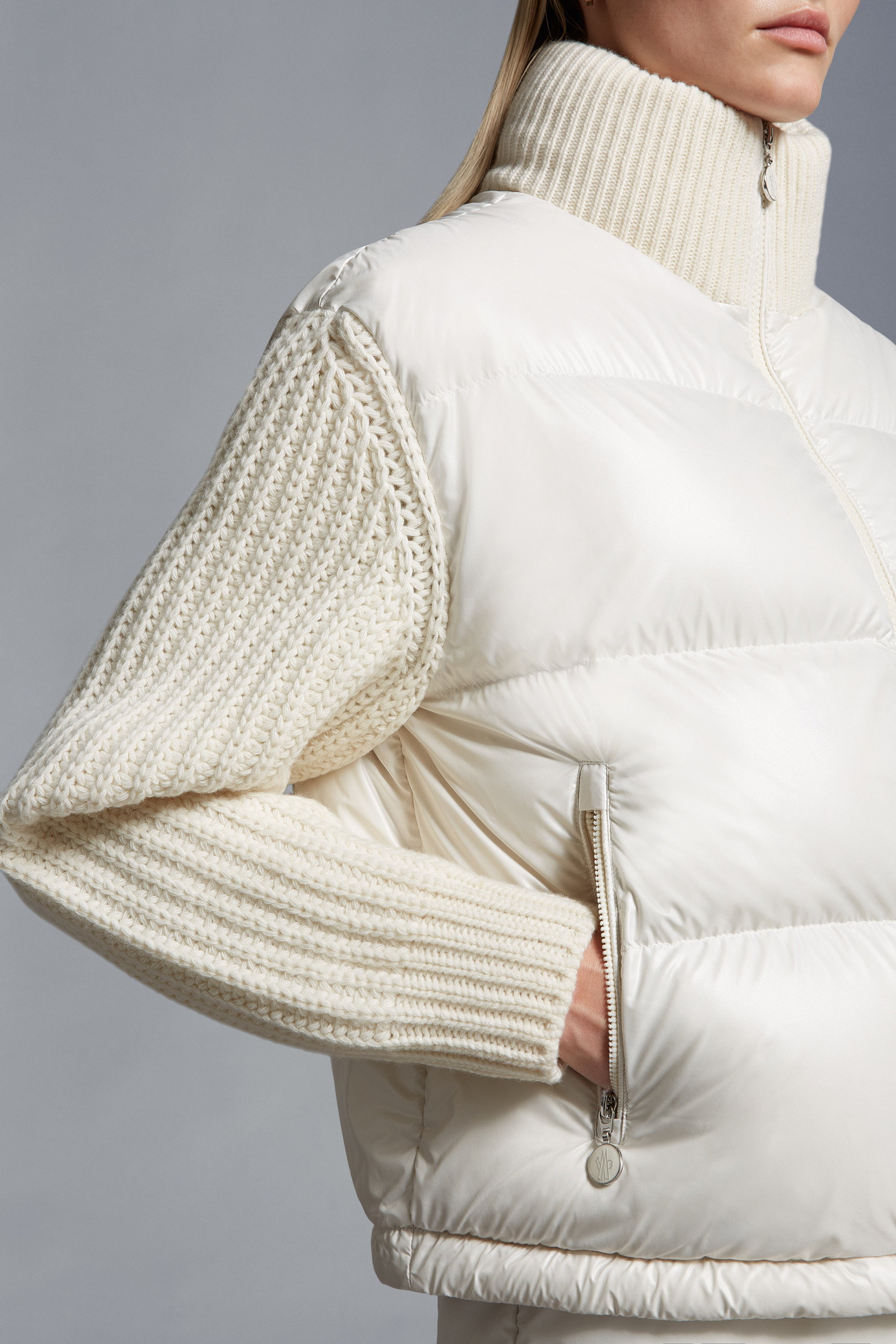 Padded Wool Cardigan