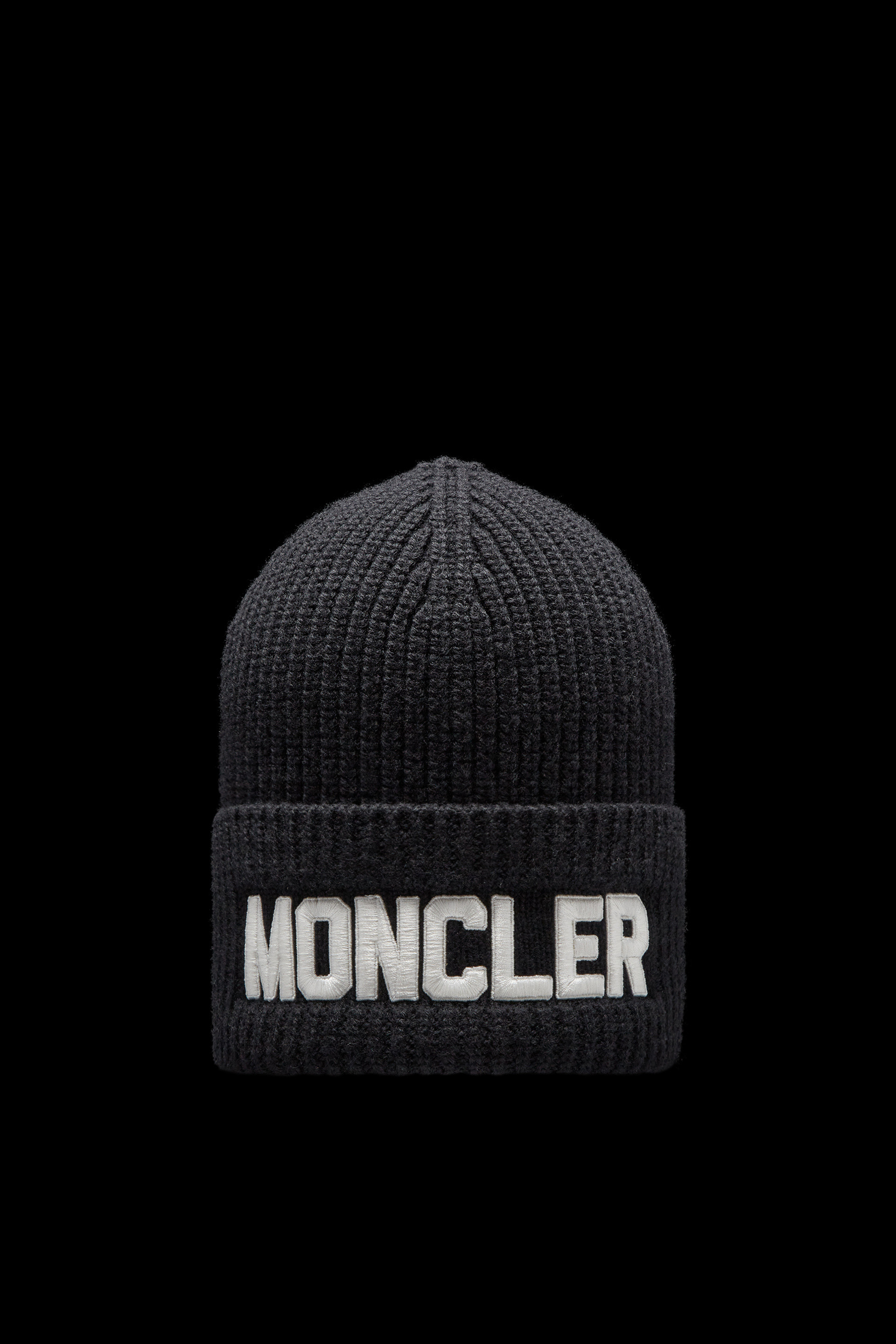 Embroidered Logo Wool Beanie