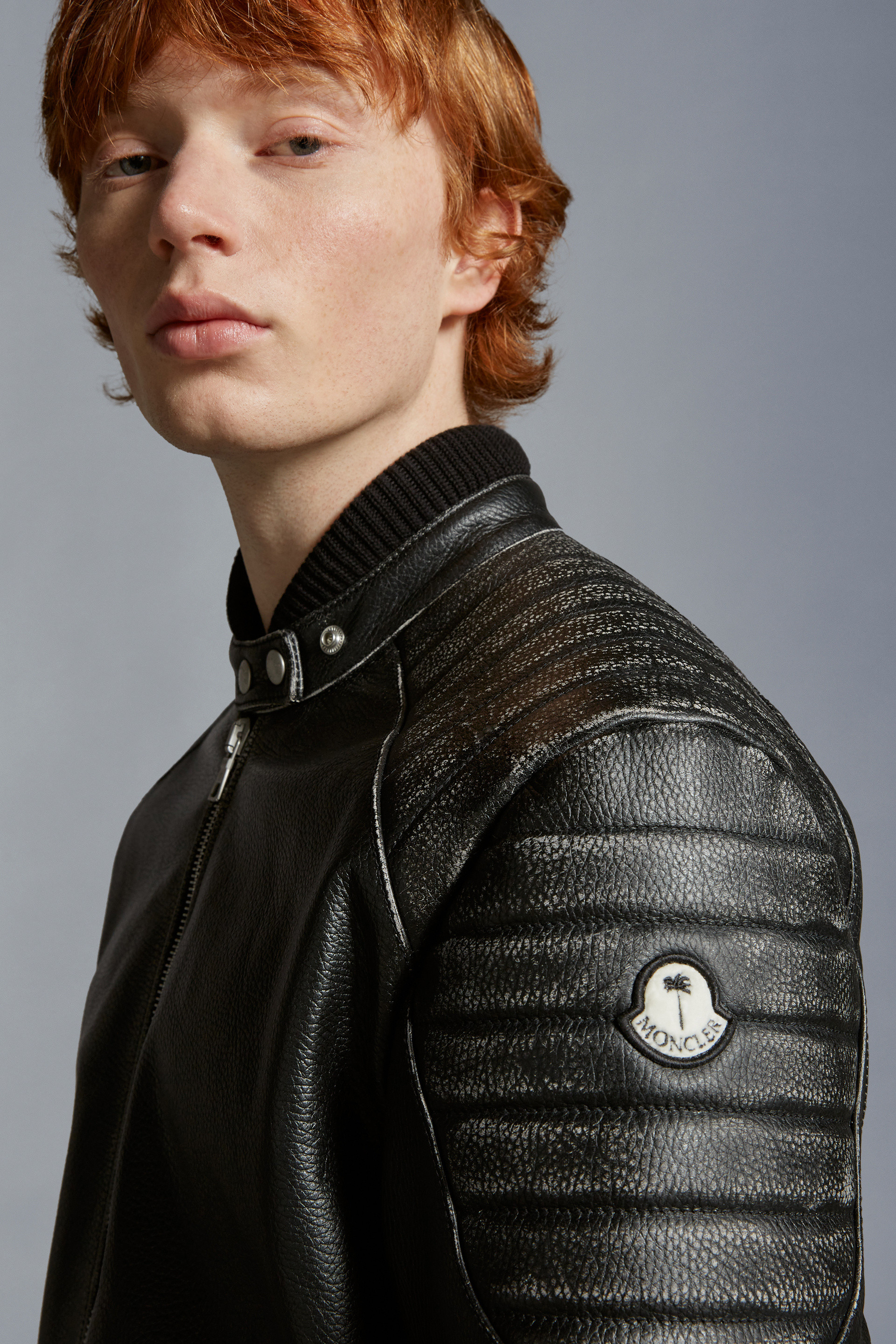 Vicsek Leather Down Jacket