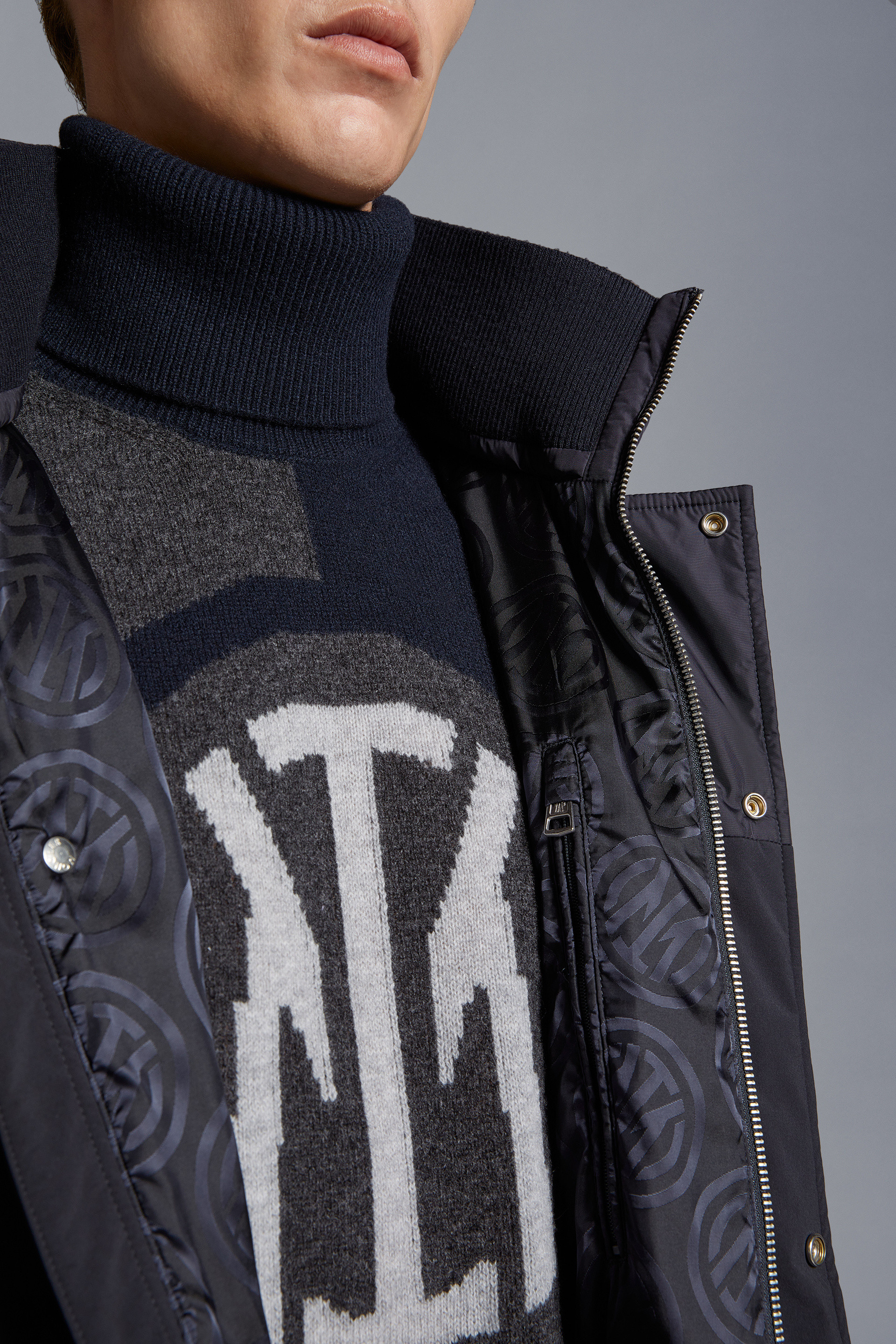 Inter x Moncler Short Down Jacket