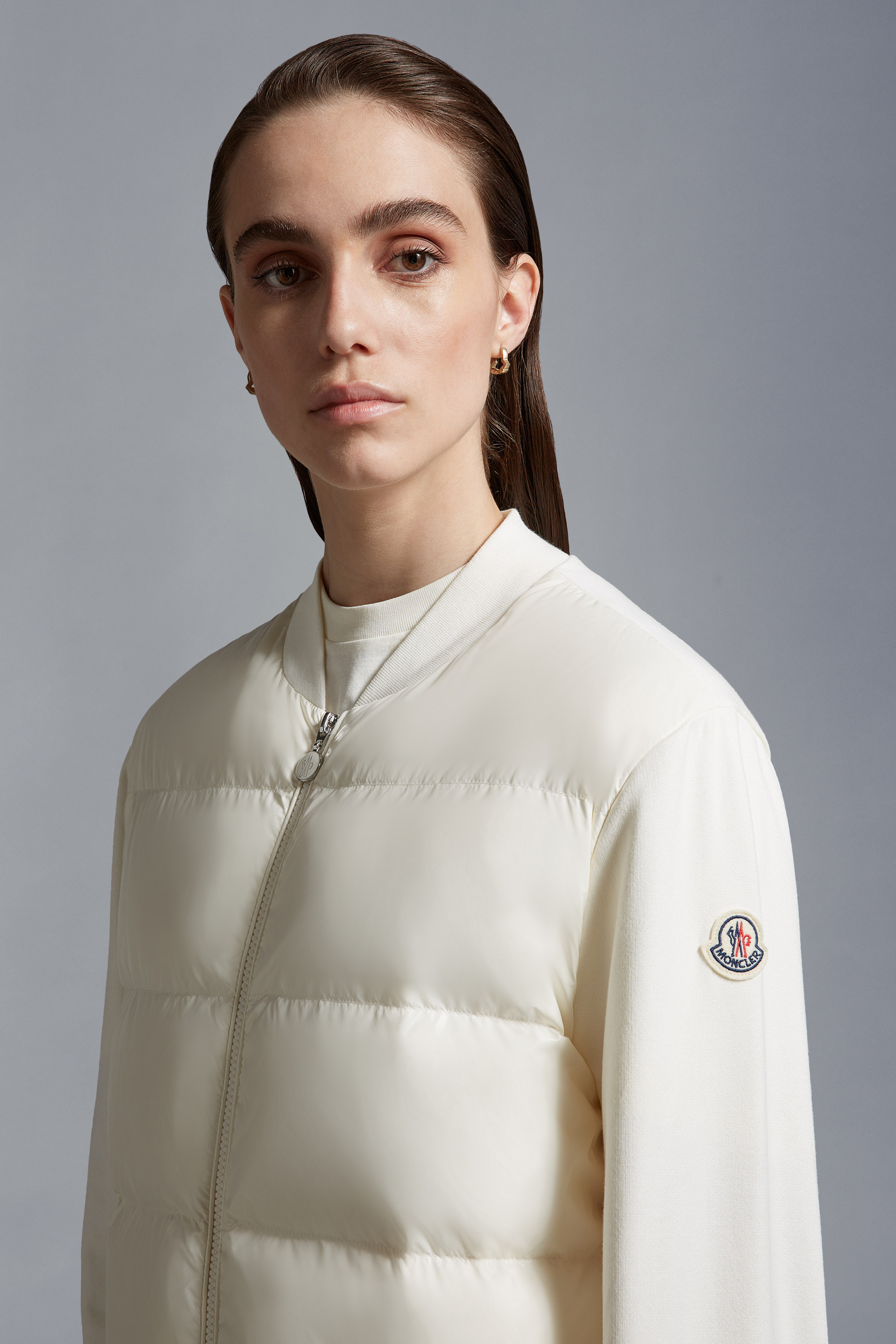 Padded Zip-Up Sweatshirt