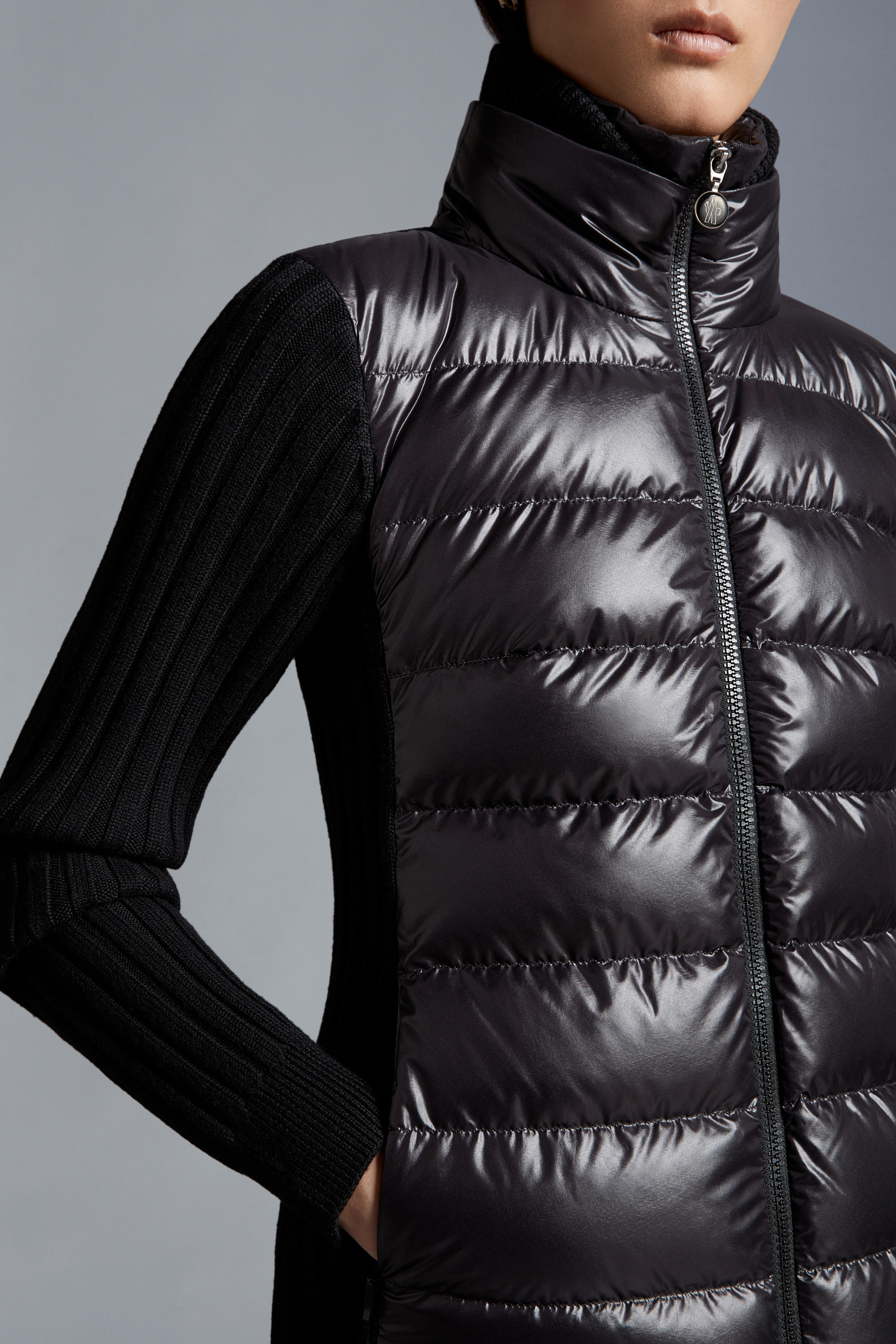 Padded Wool Cardigan