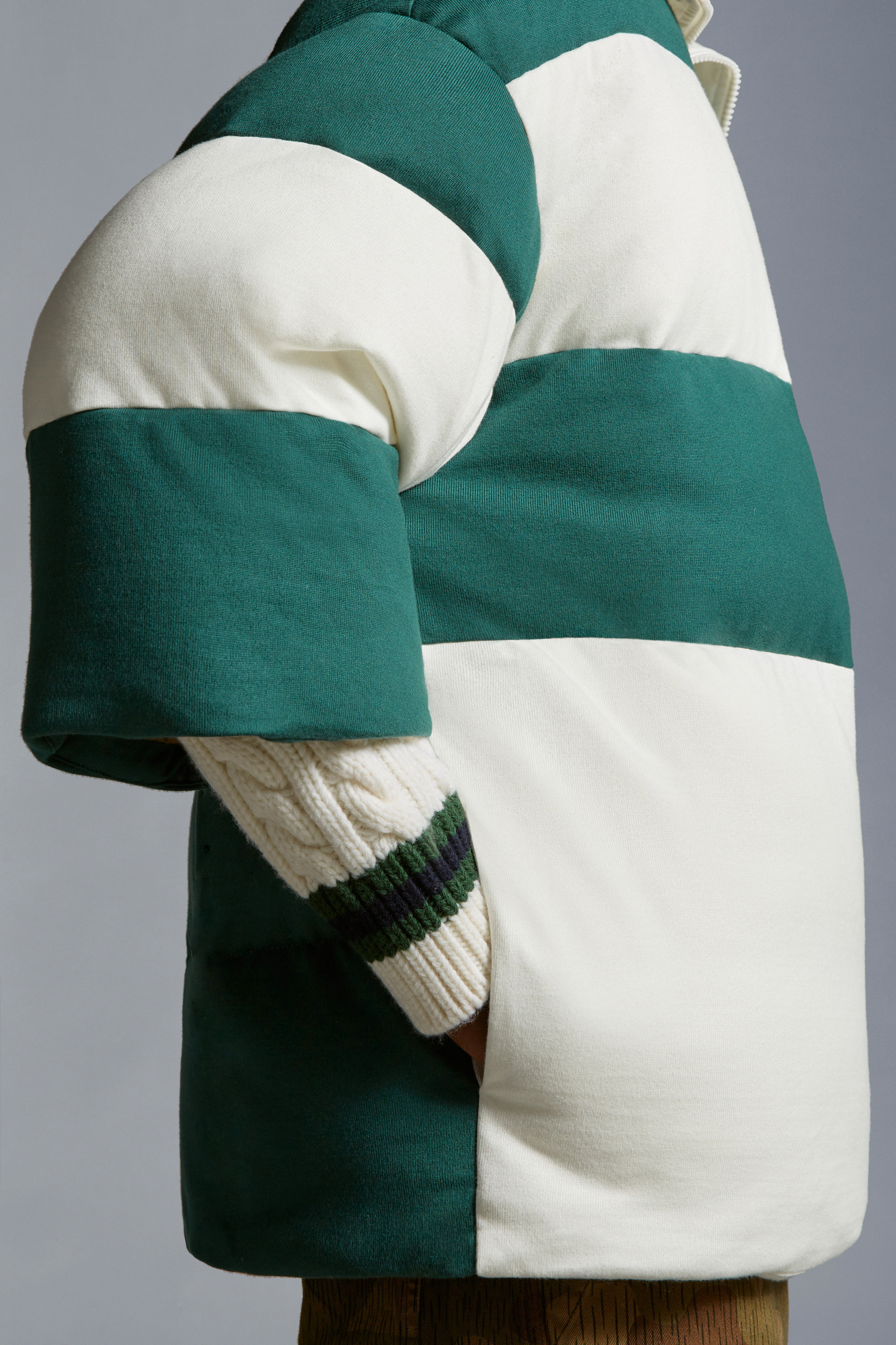 Padded Striped Polo Shirt