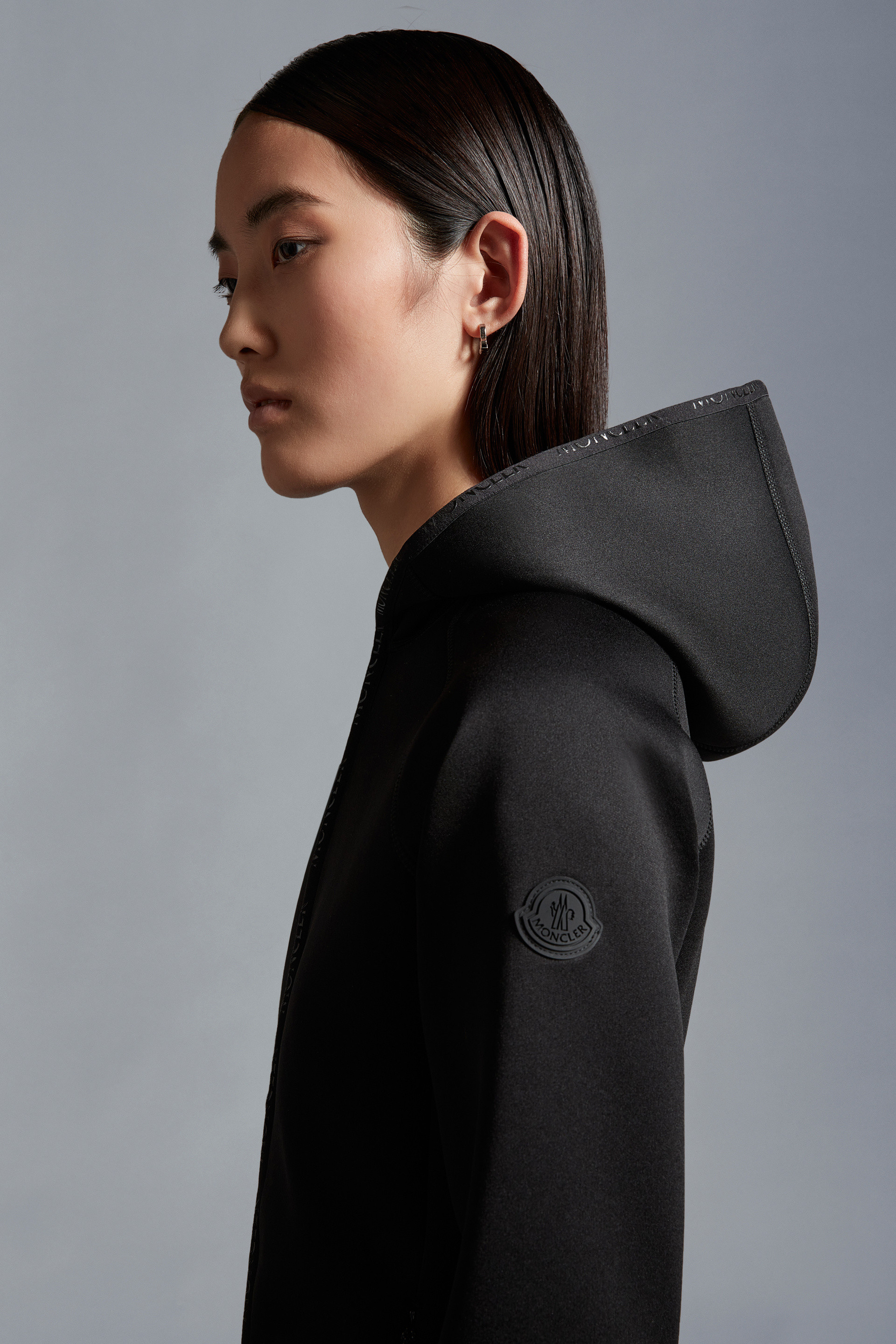 Neoprene Zip-Up Hoodie