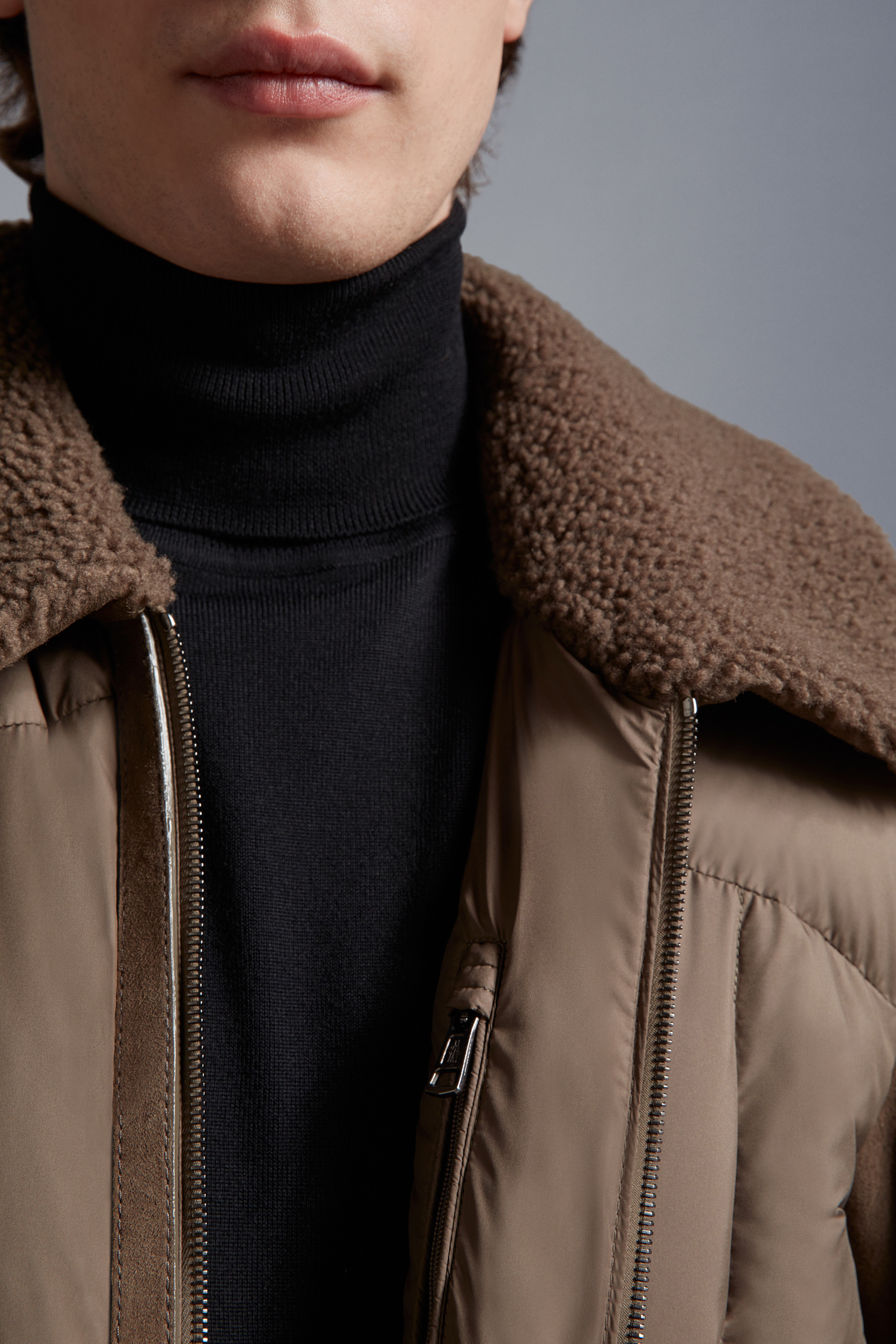 Gers Leather Down Jacket