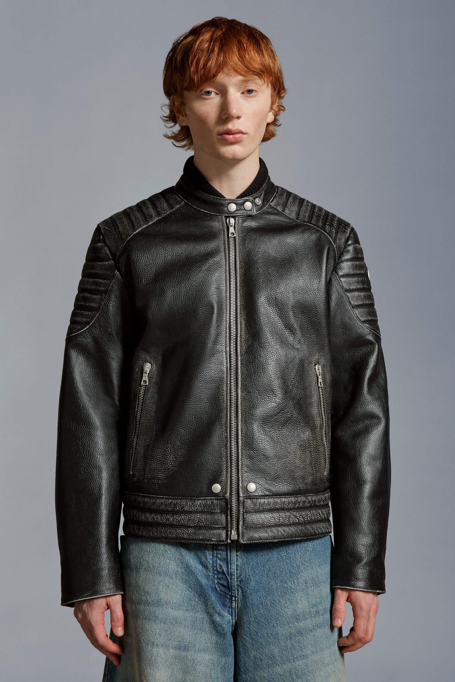 Vicsek Leather Down Jacket