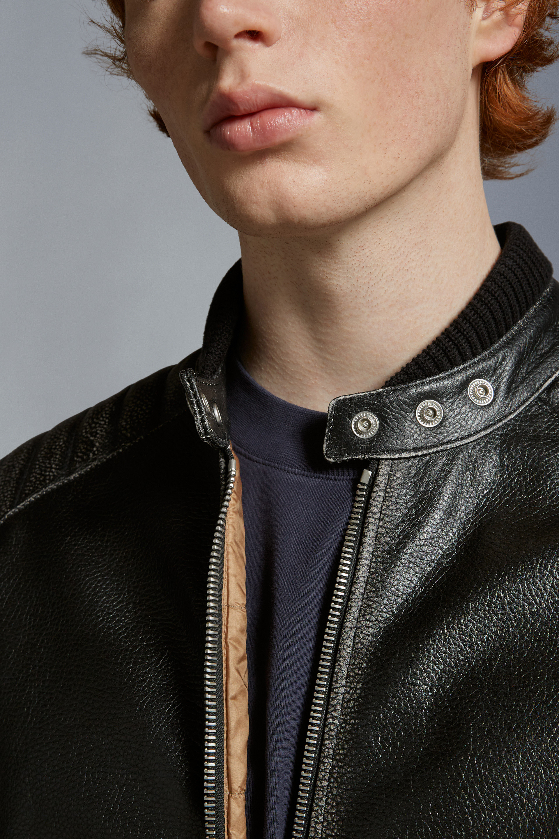 Vicsek Leather Down Jacket