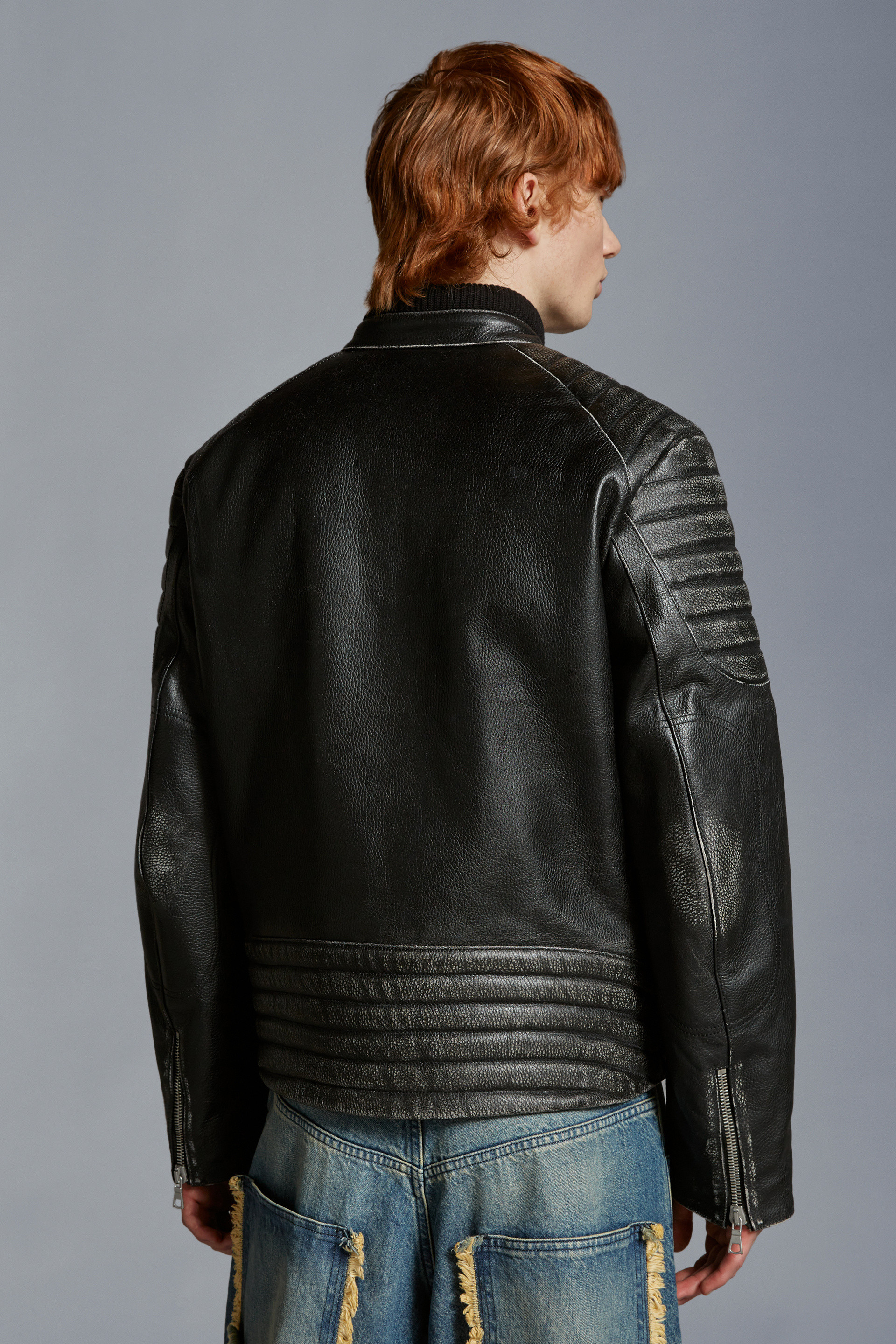 Vicsek Leather Down Jacket