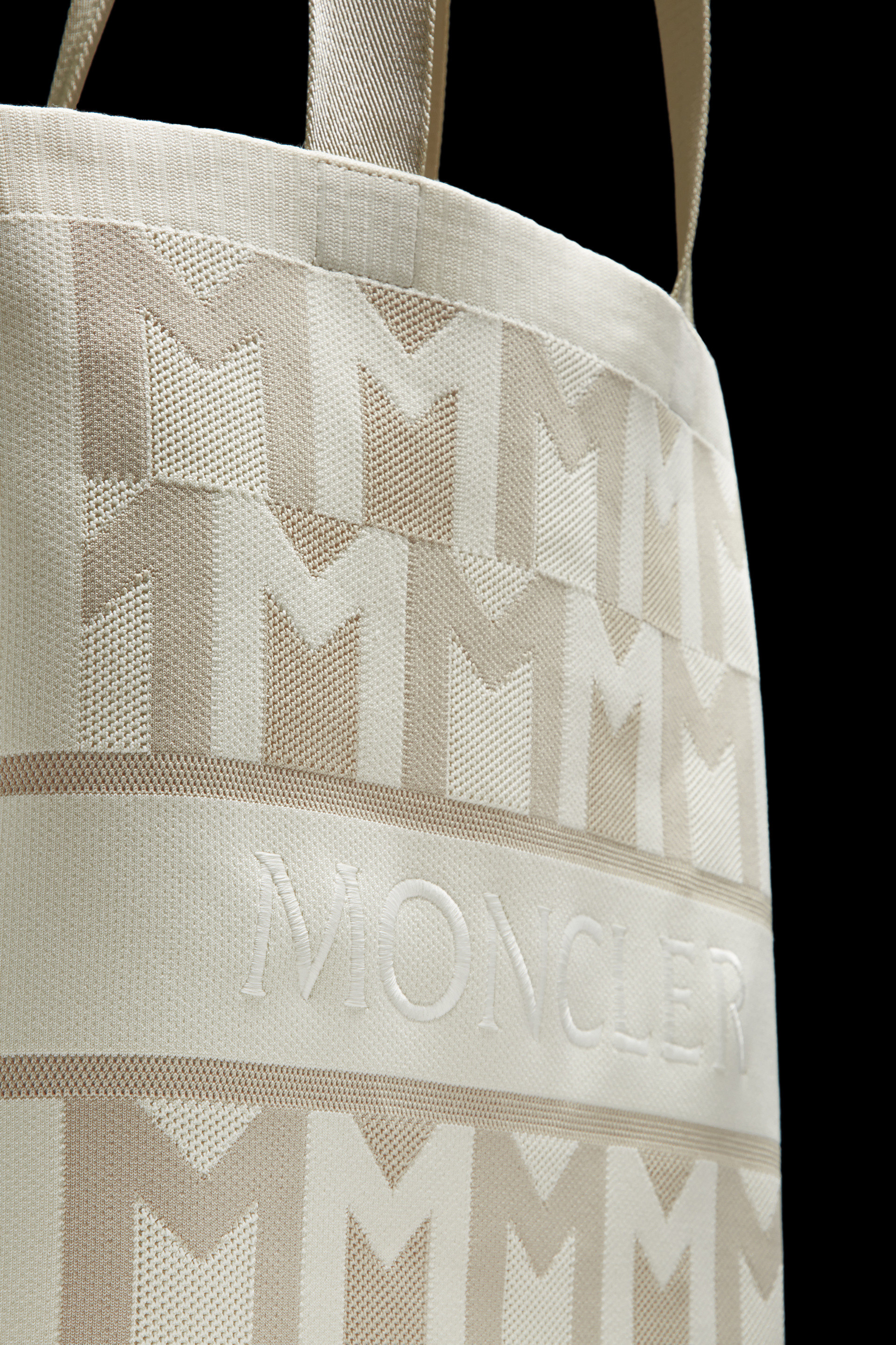 Monogram Knit Tote Bag