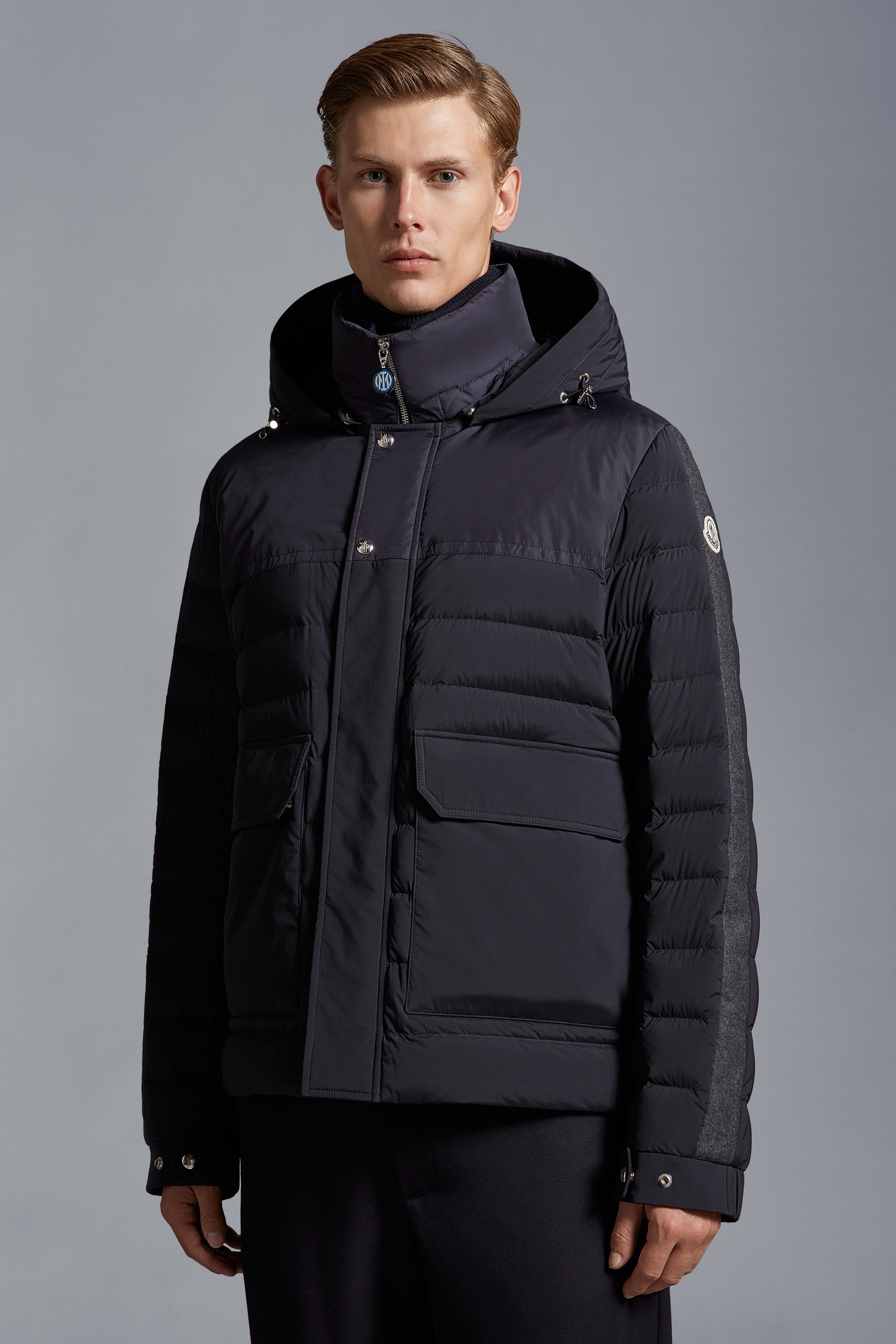 Inter x Moncler Short Down Jacket